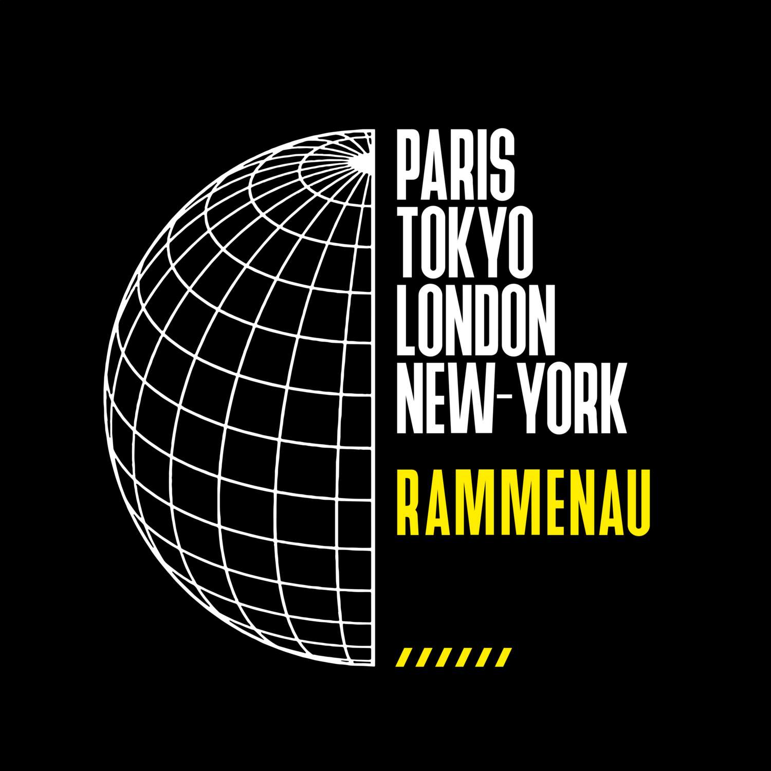 T-Shirt »Paris Tokyo London« für den Ort »Rammenau«