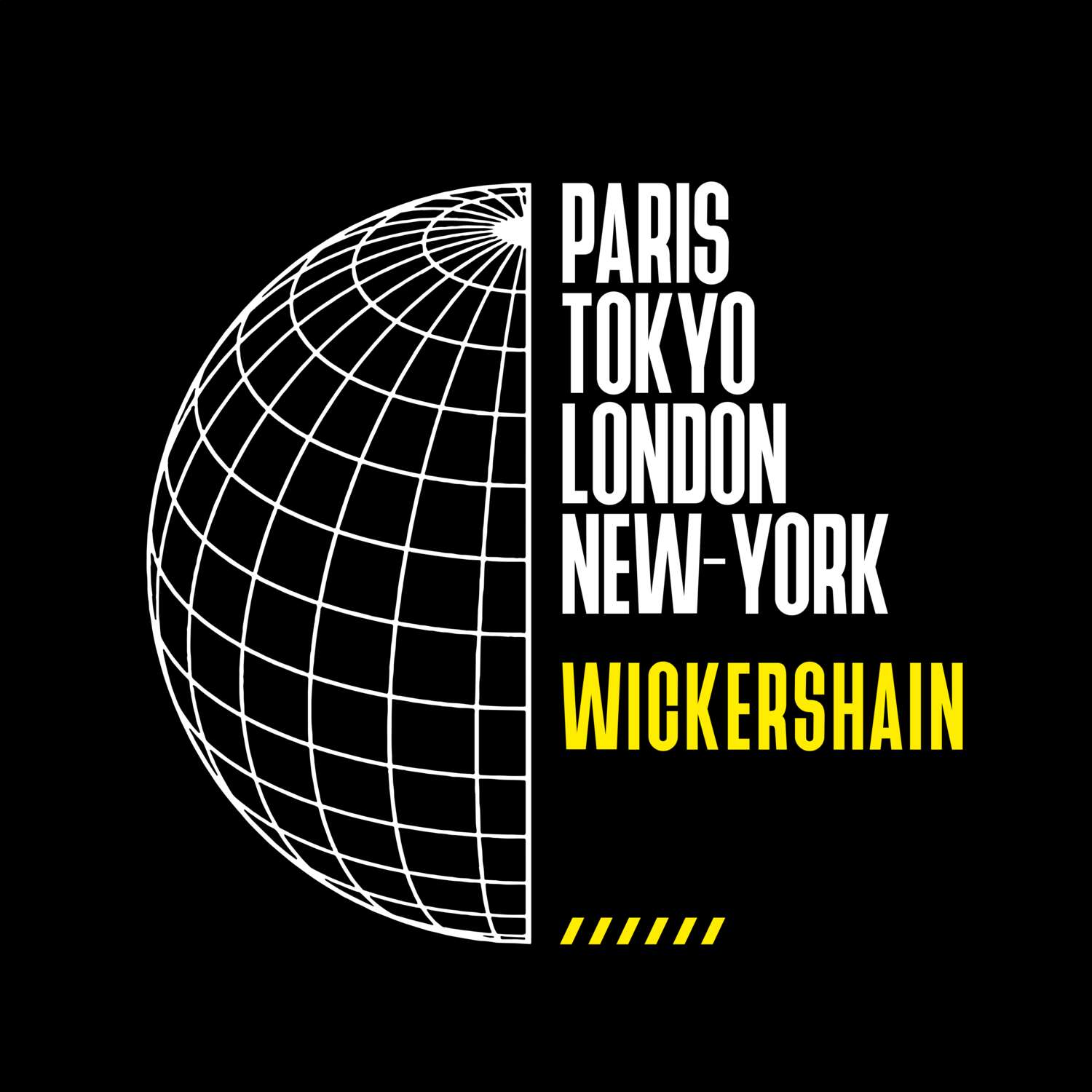 T-Shirt »Paris Tokyo London« für den Ort »Wickershain«