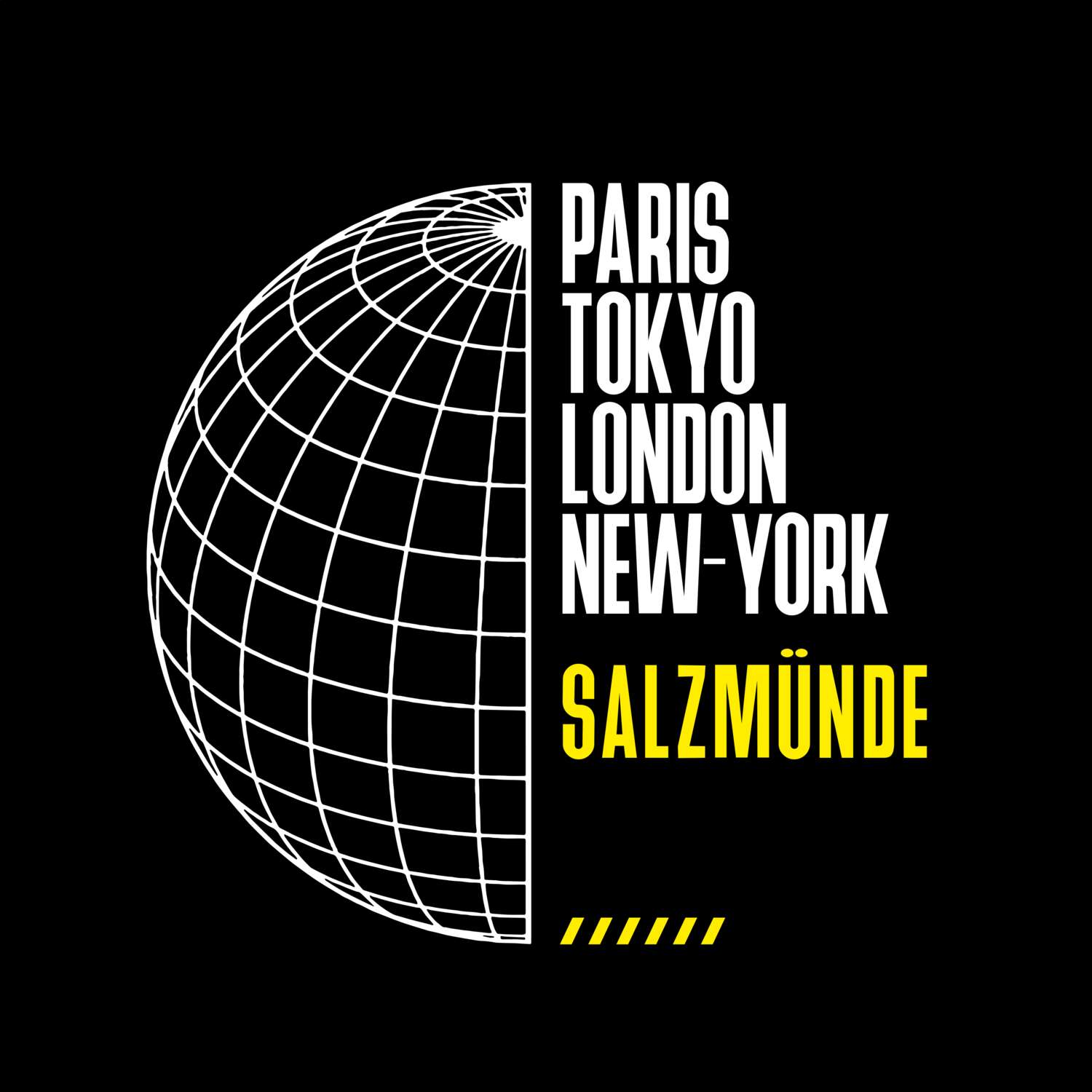 T-Shirt »Paris Tokyo London« für den Ort »Salzmünde«