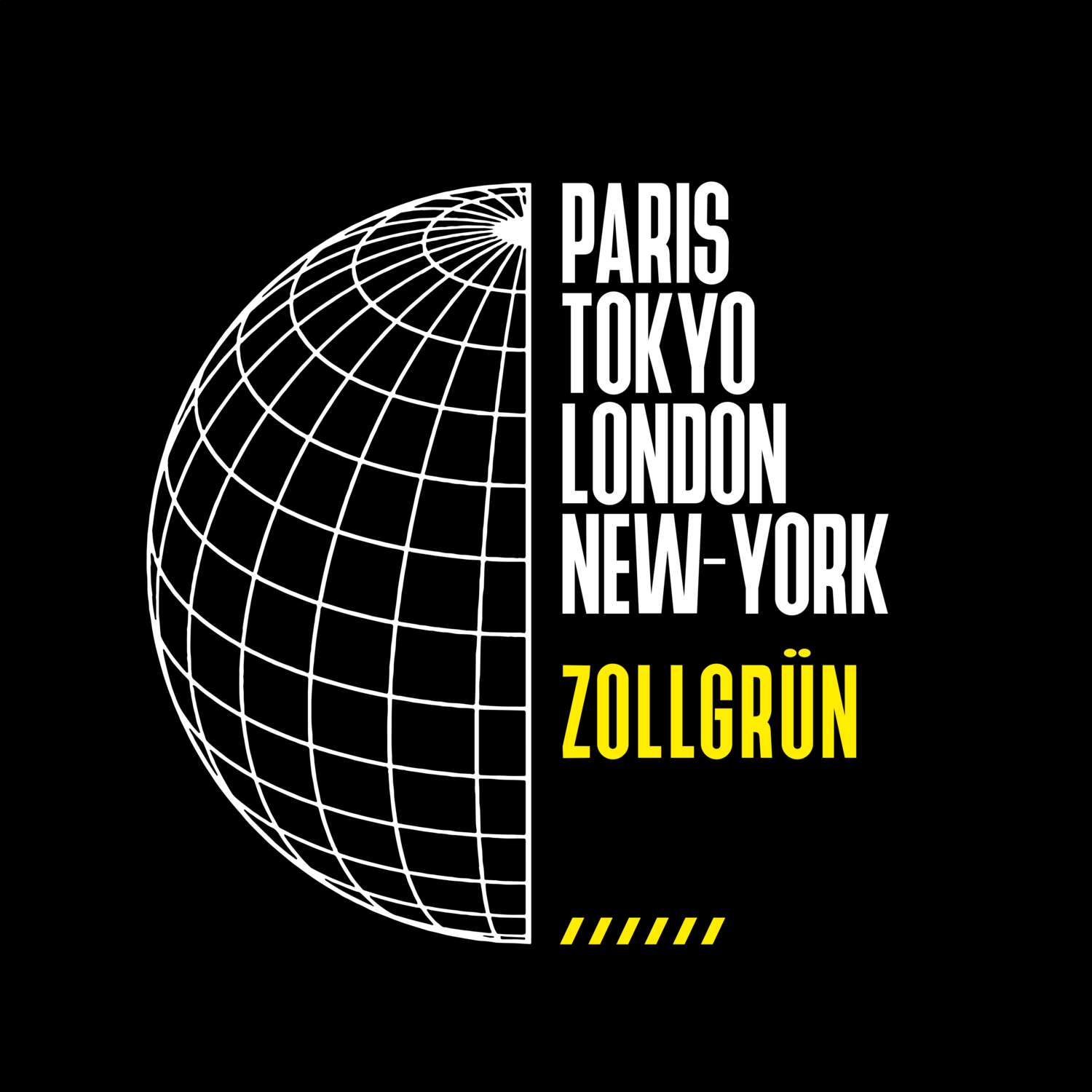 Zollgrün T-Shirt »Paris Tokyo London«