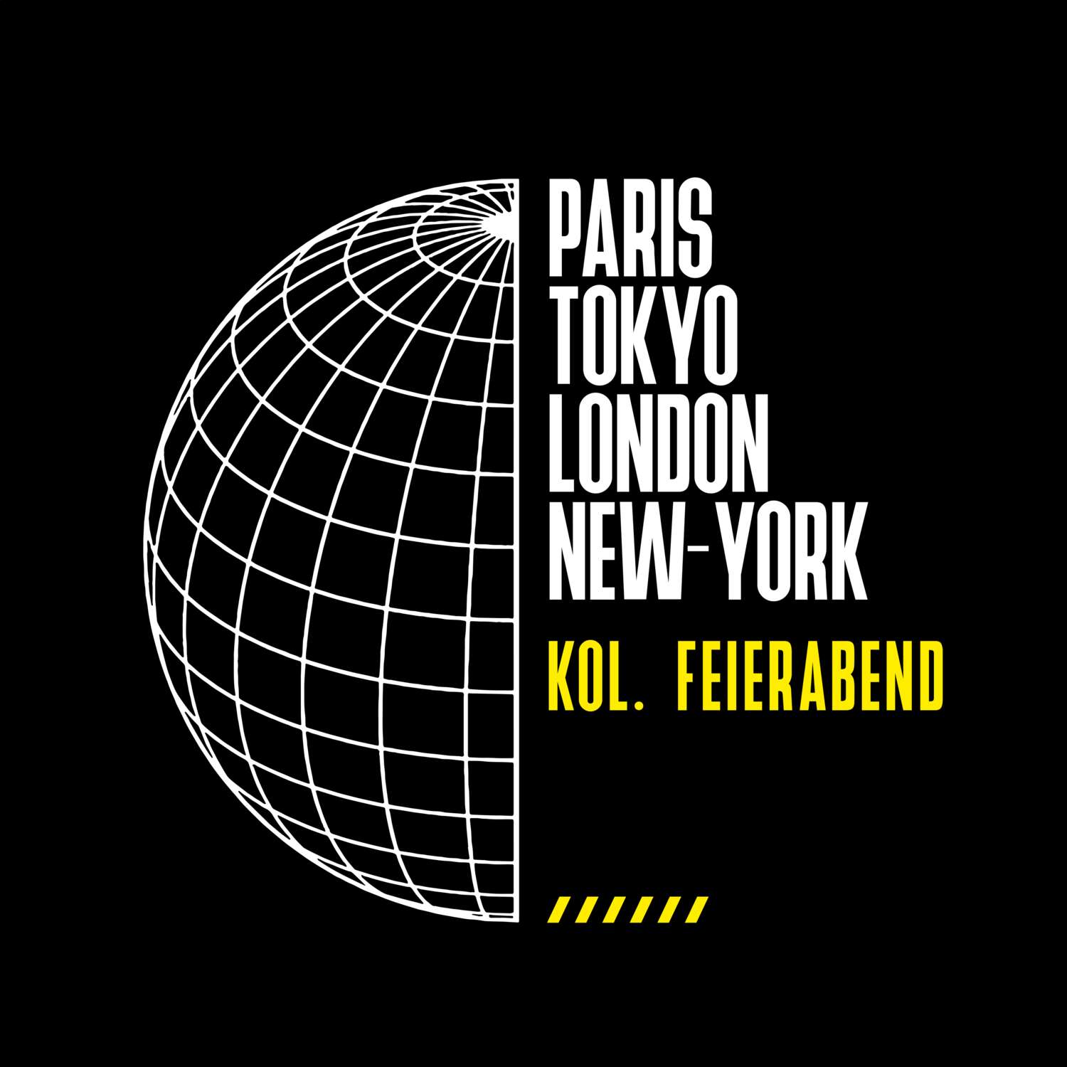 Kol. Feierabend T-Shirt »Paris Tokyo London«