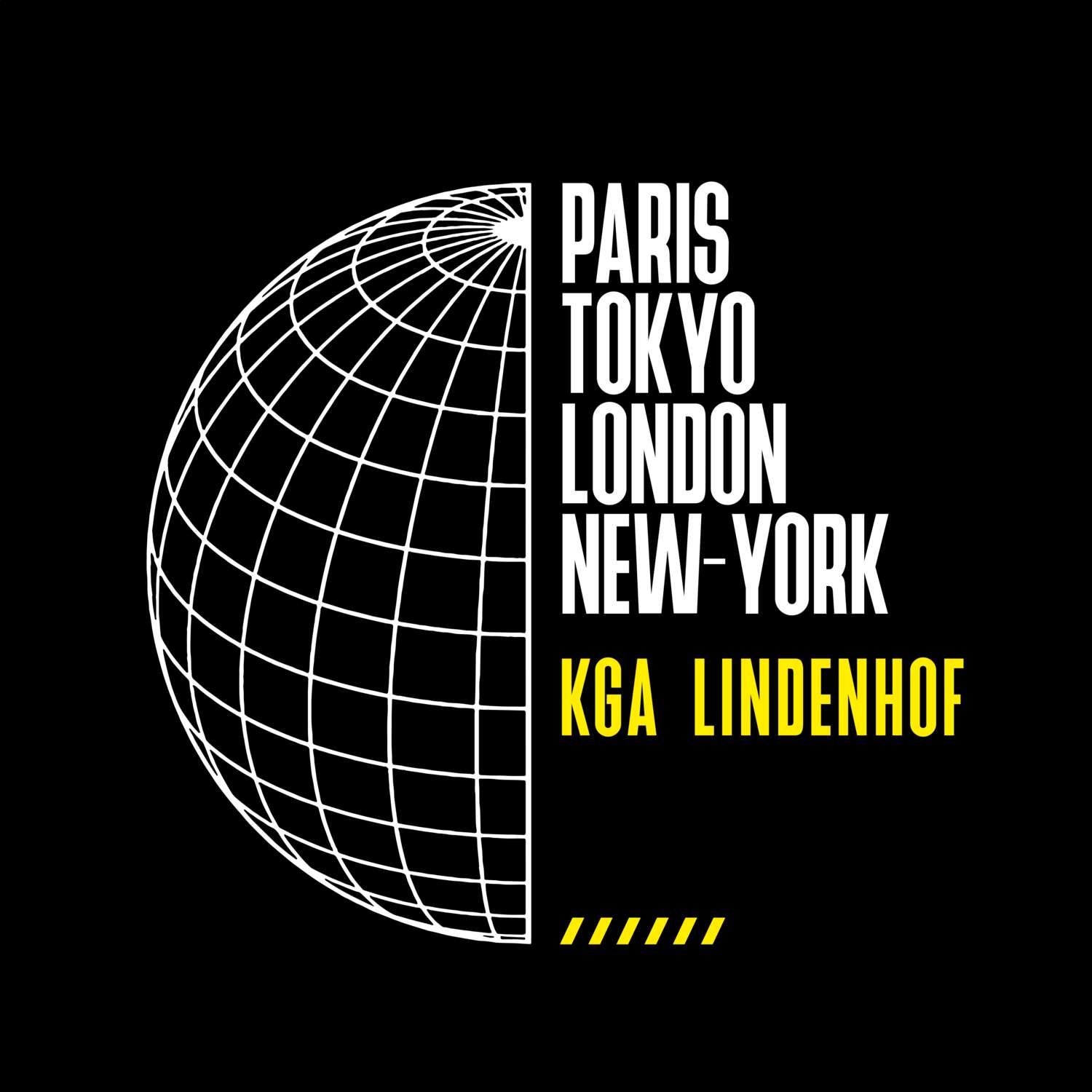 T-Shirt »Paris Tokyo London« für den Ort »KGA Lindenhof«