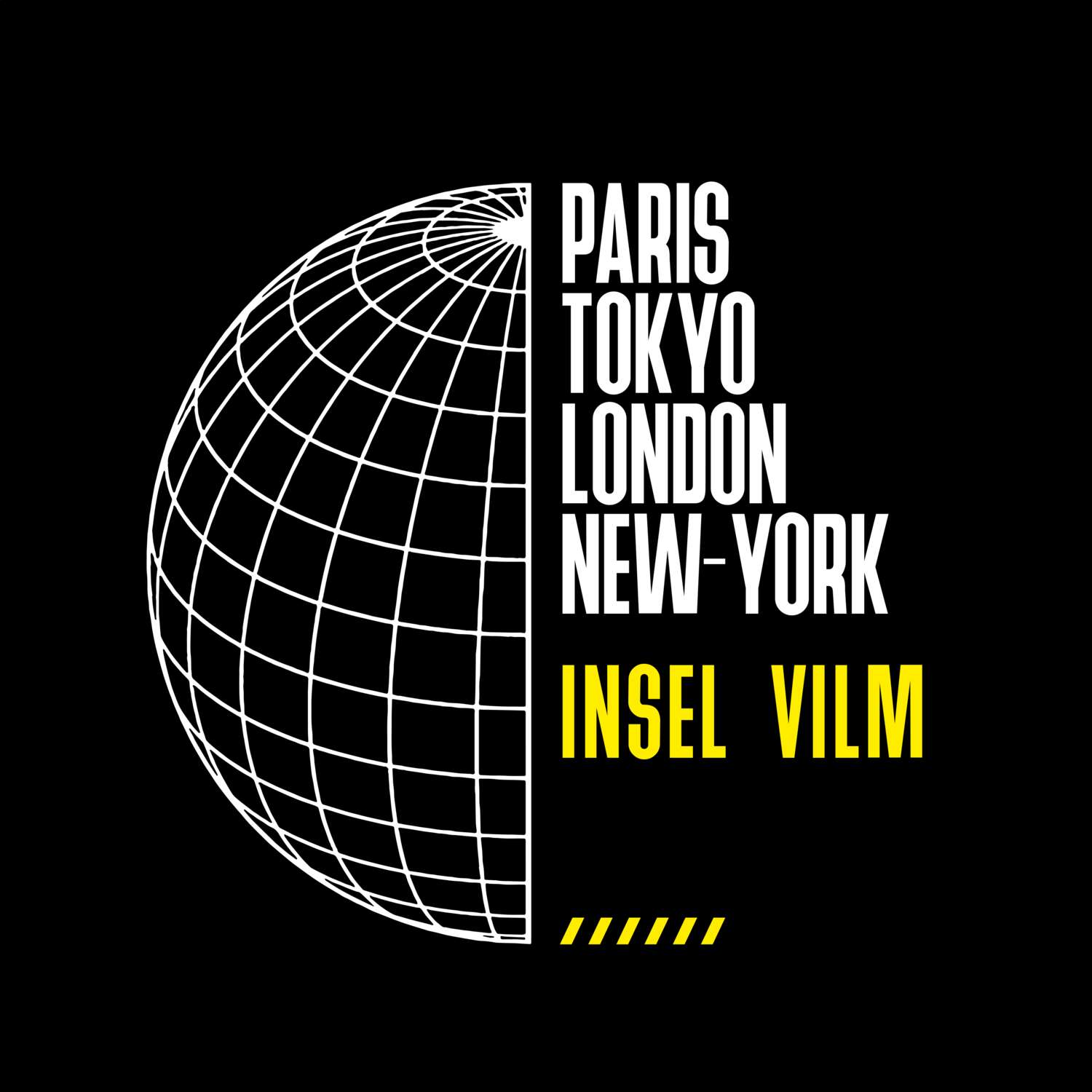 Insel Vilm T-Shirt »Paris Tokyo London«