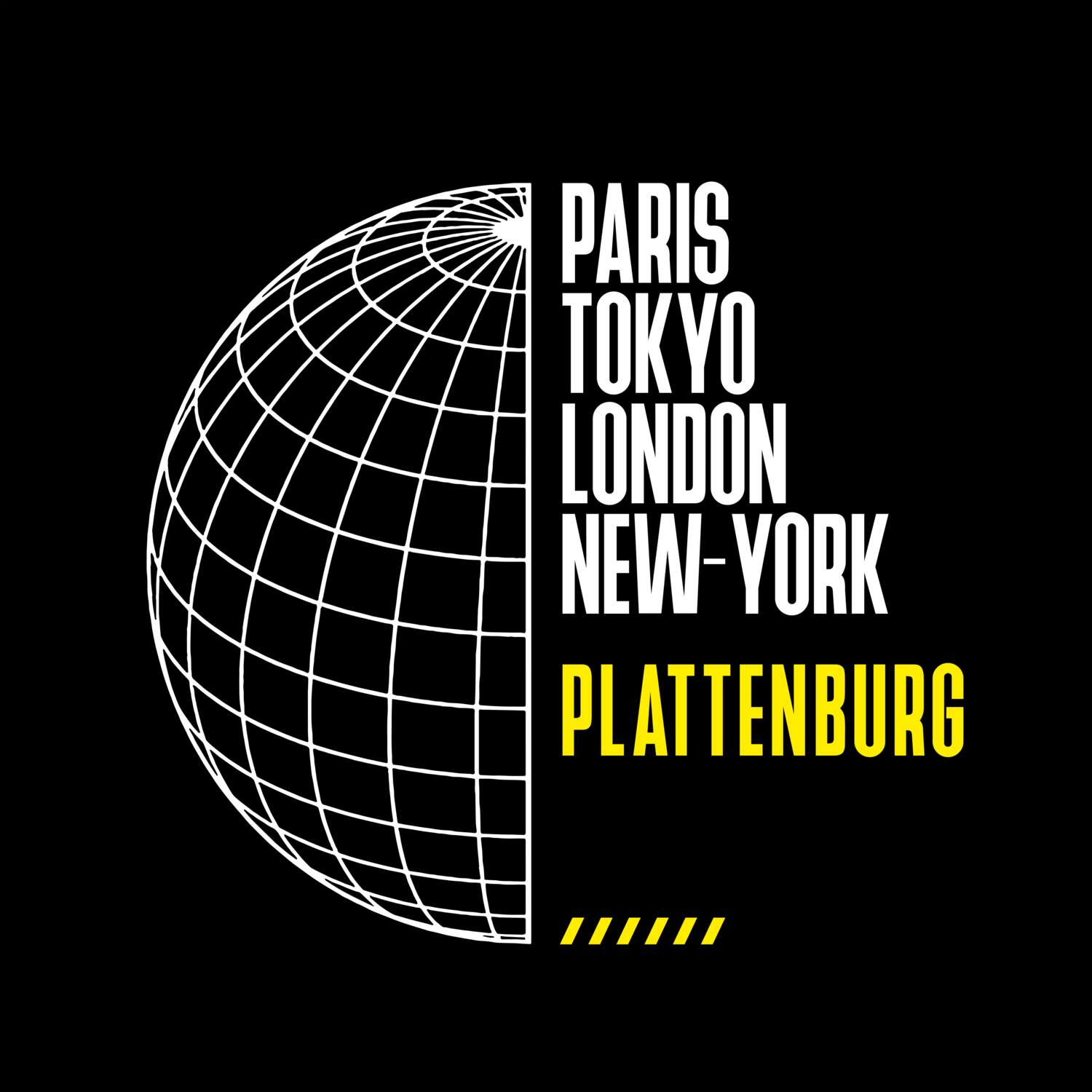 Plattenburg T-Shirt »Paris Tokyo London«