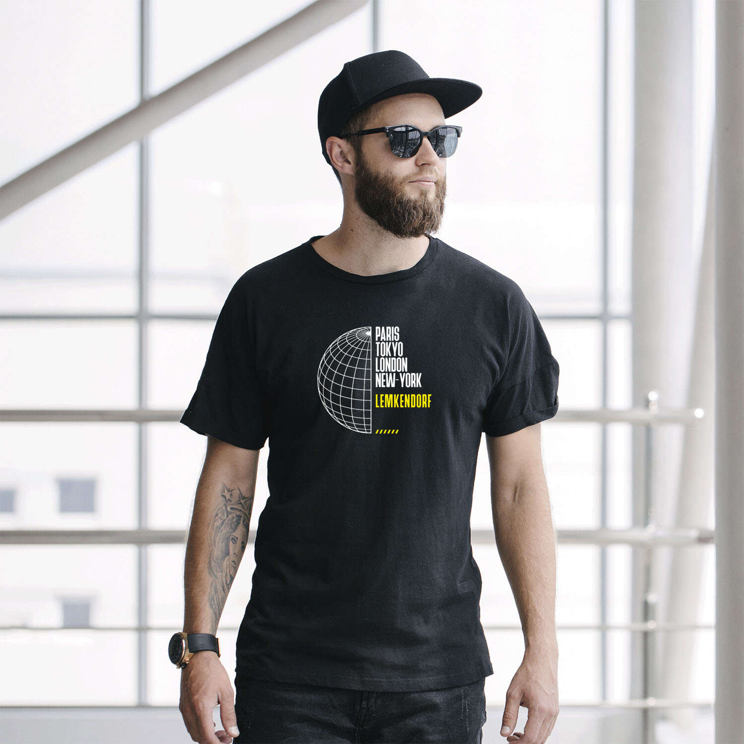 T-Shirt »Paris Tokyo London« für den Ort »Lemkendorf«
