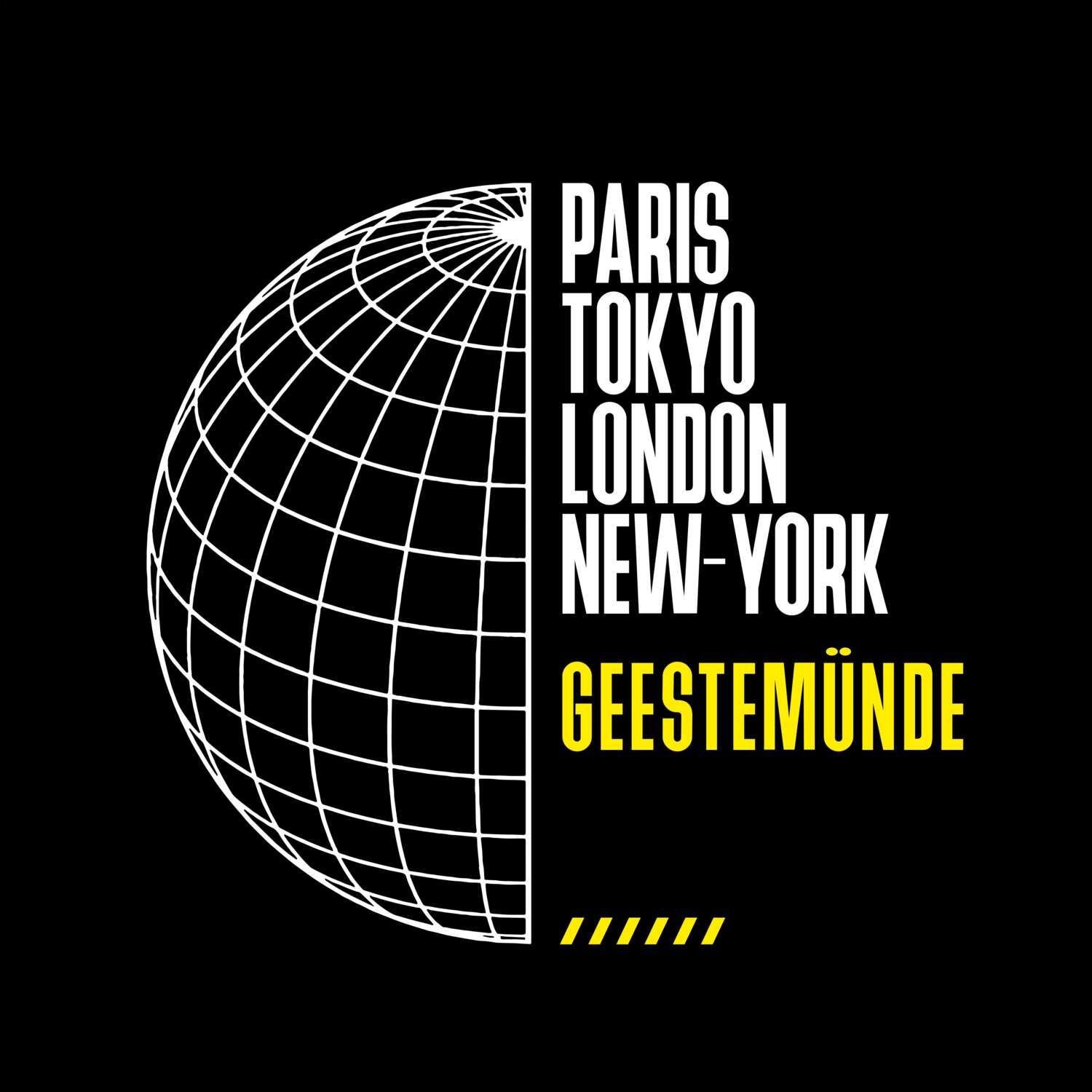 T-Shirt »Paris Tokyo London« für den Ort »Geestemünde«