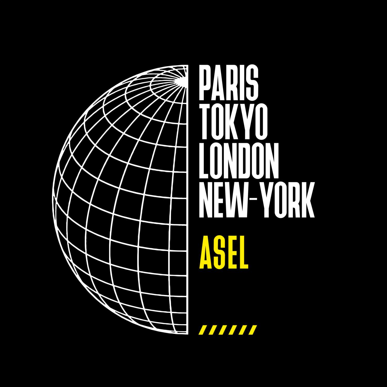 T-Shirt »Paris Tokyo London« für den Ort »Asel«