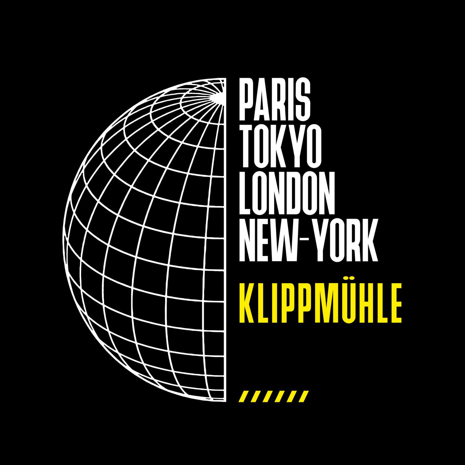 T-Shirt »Paris Tokyo London« für den Ort »Klippmühle«