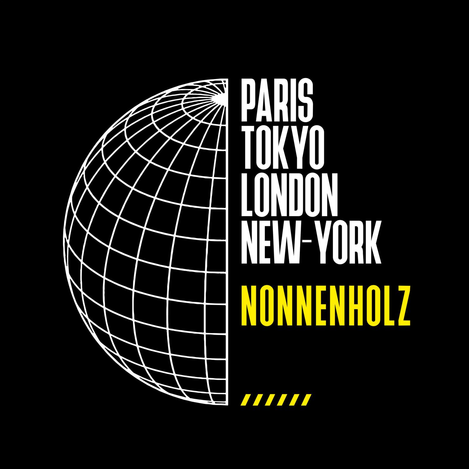 T-Shirt »Paris Tokyo London« für den Ort »Nonnenholz«