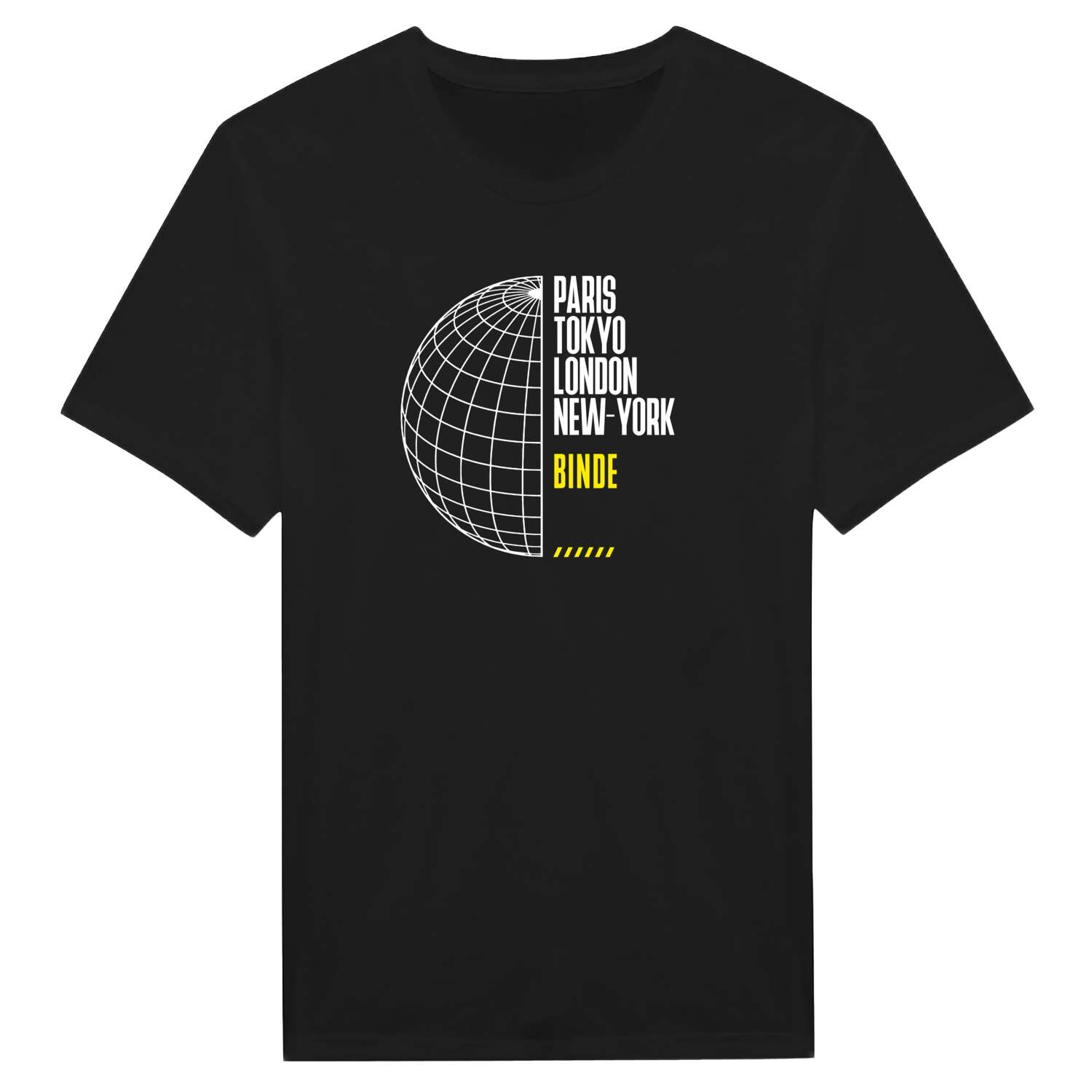 T-Shirt »Paris Tokyo London« für den Ort »Binde«