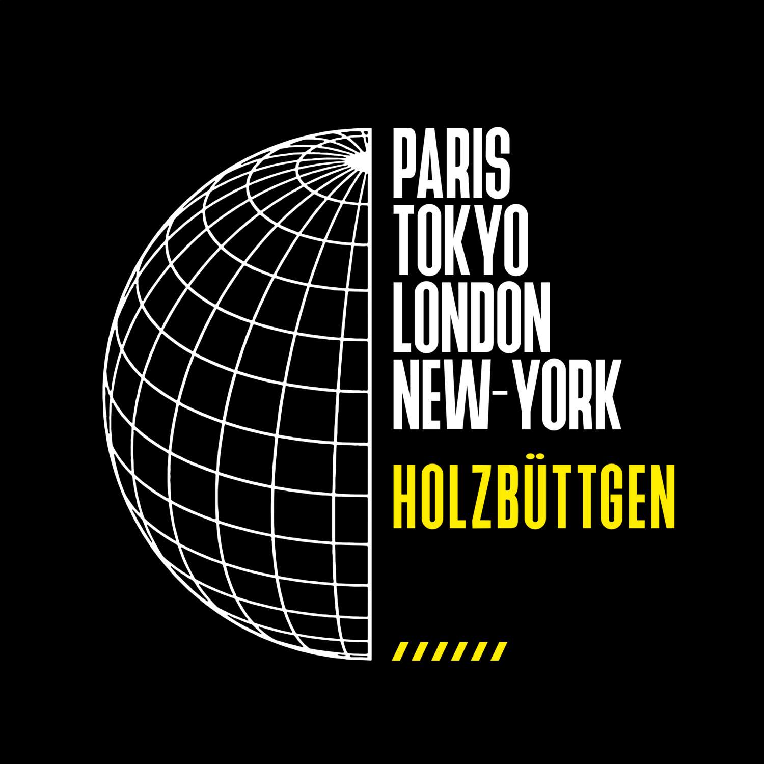T-Shirt »Paris Tokyo London« für den Ort »Holzbüttgen«