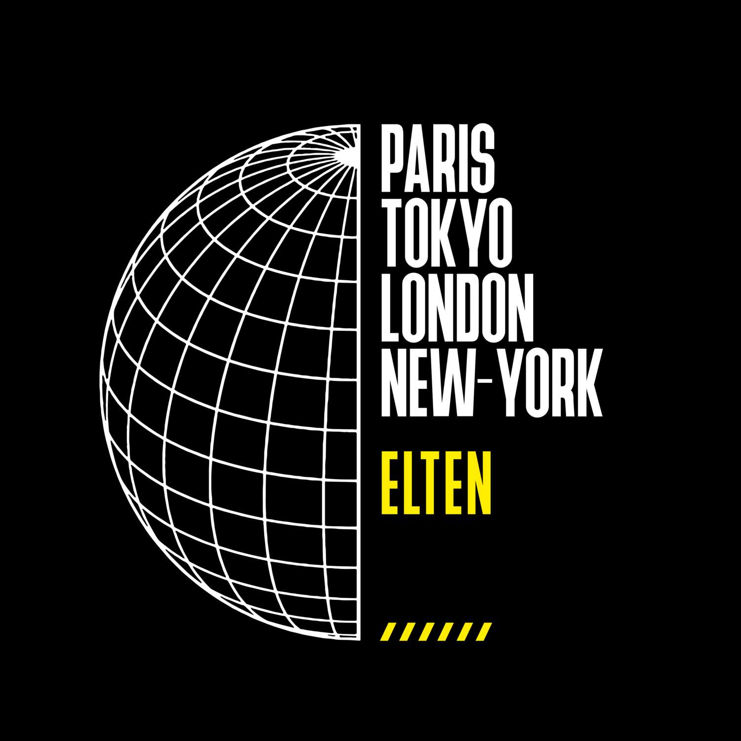 T-Shirt »Paris Tokyo London« für den Ort »Elten«