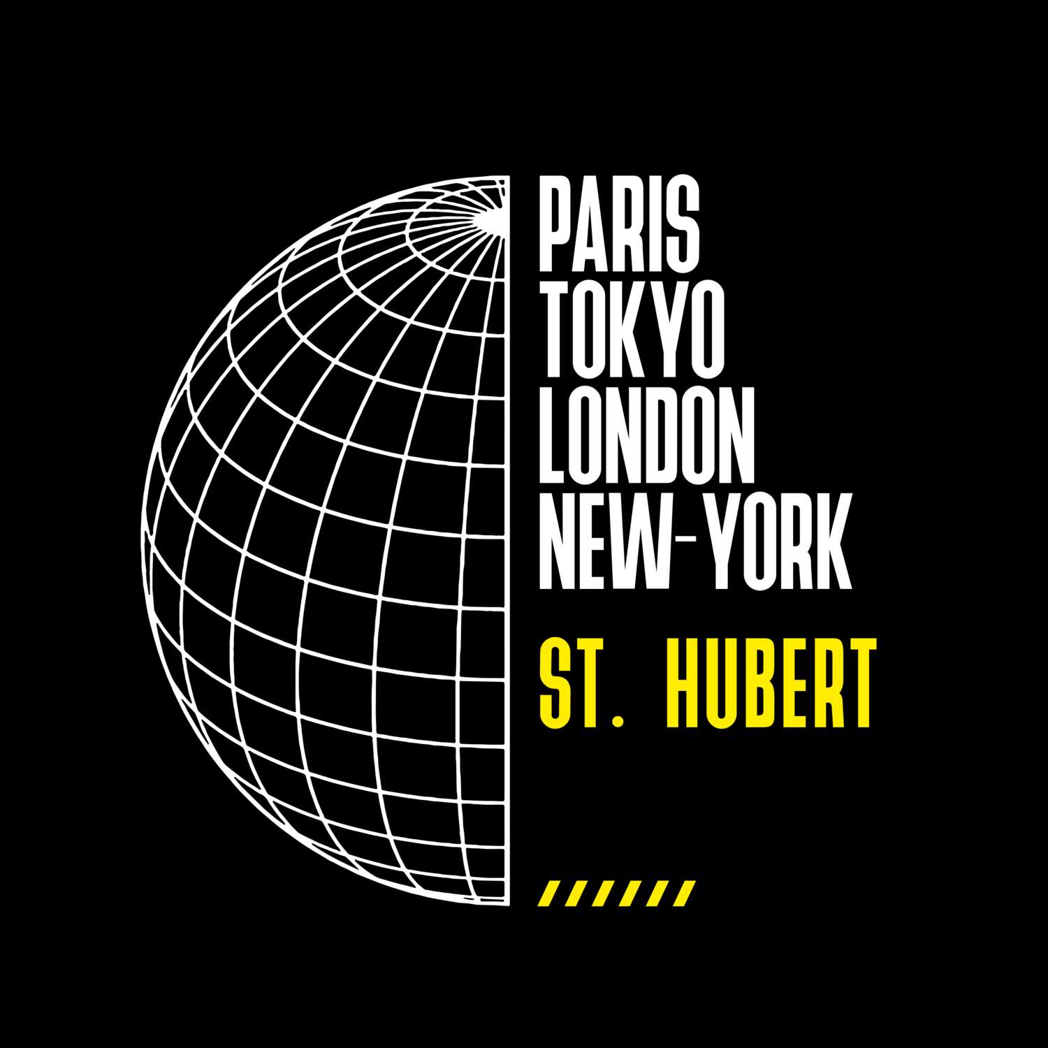 T-Shirt »Paris Tokyo London« für den Ort »St. Hubert«