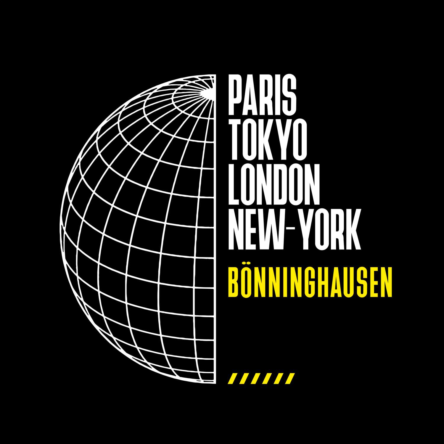 T-Shirt »Paris Tokyo London« für den Ort »Bönninghausen«