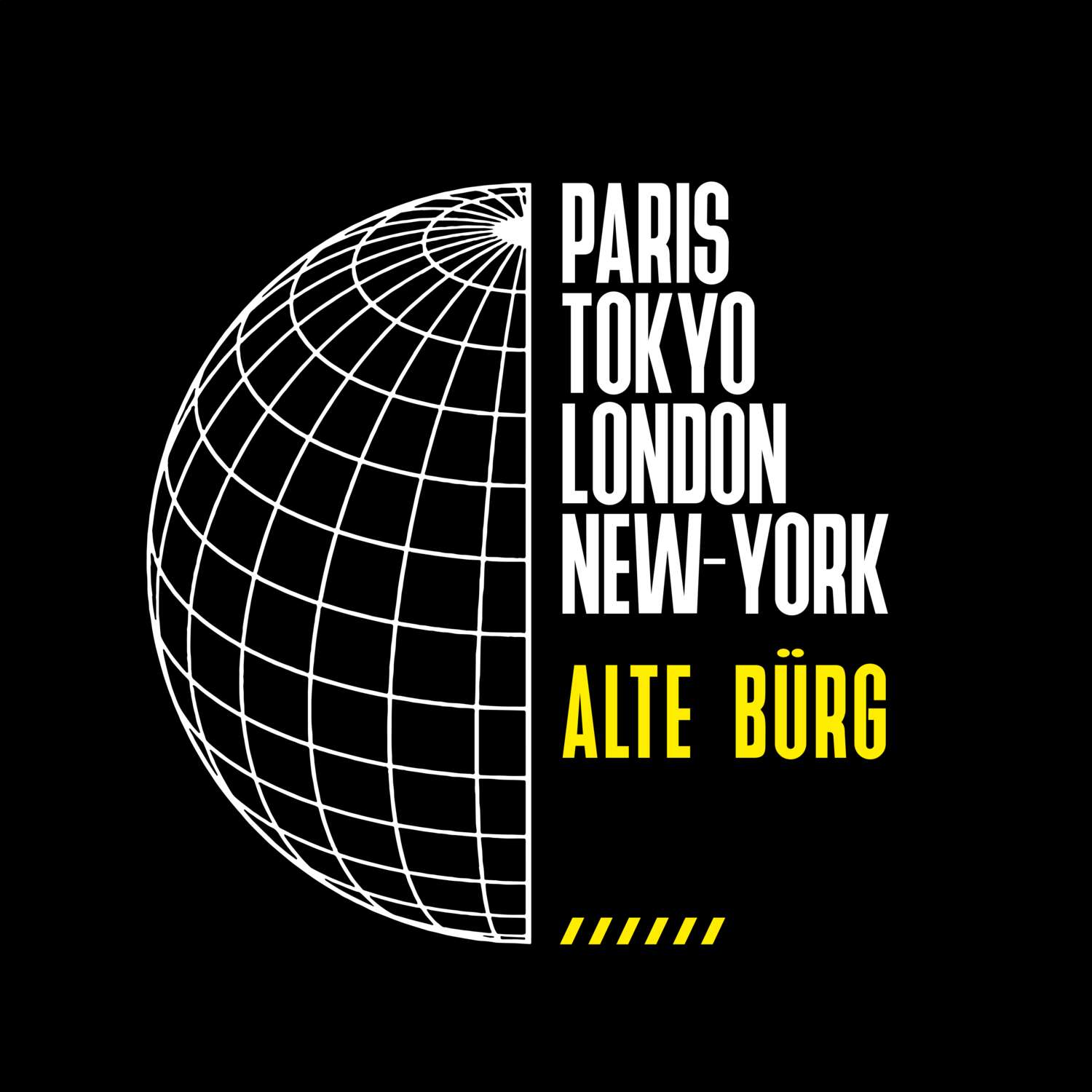 Alte Bürg T-Shirt »Paris Tokyo London«