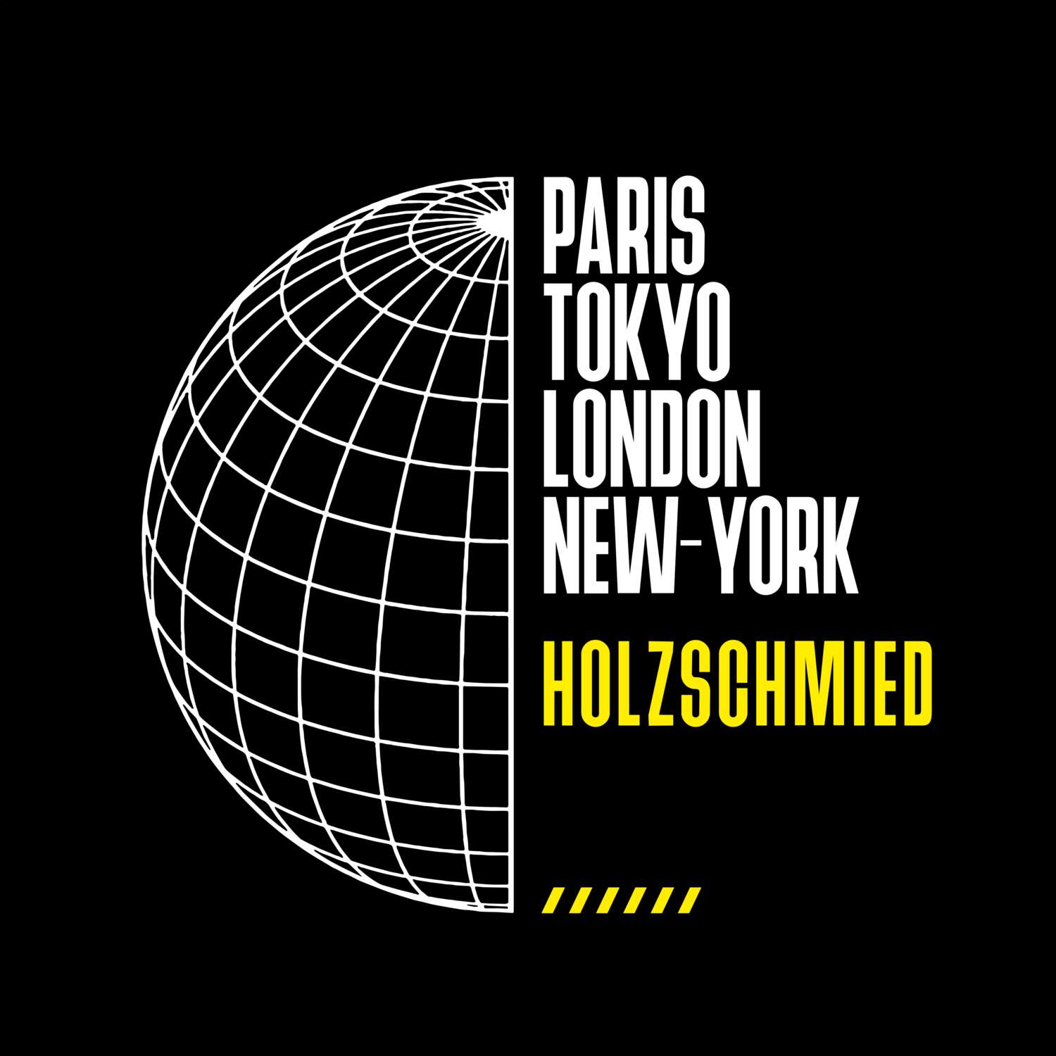 T-Shirt »Paris Tokyo London« für den Ort »Holzschmied«