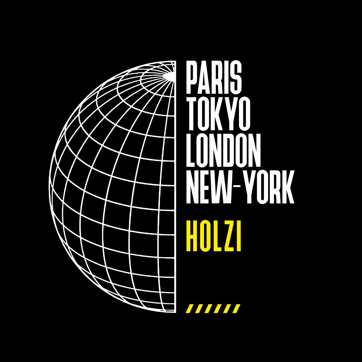 T-Shirt »Paris Tokyo London« für den Ort »Holzi«