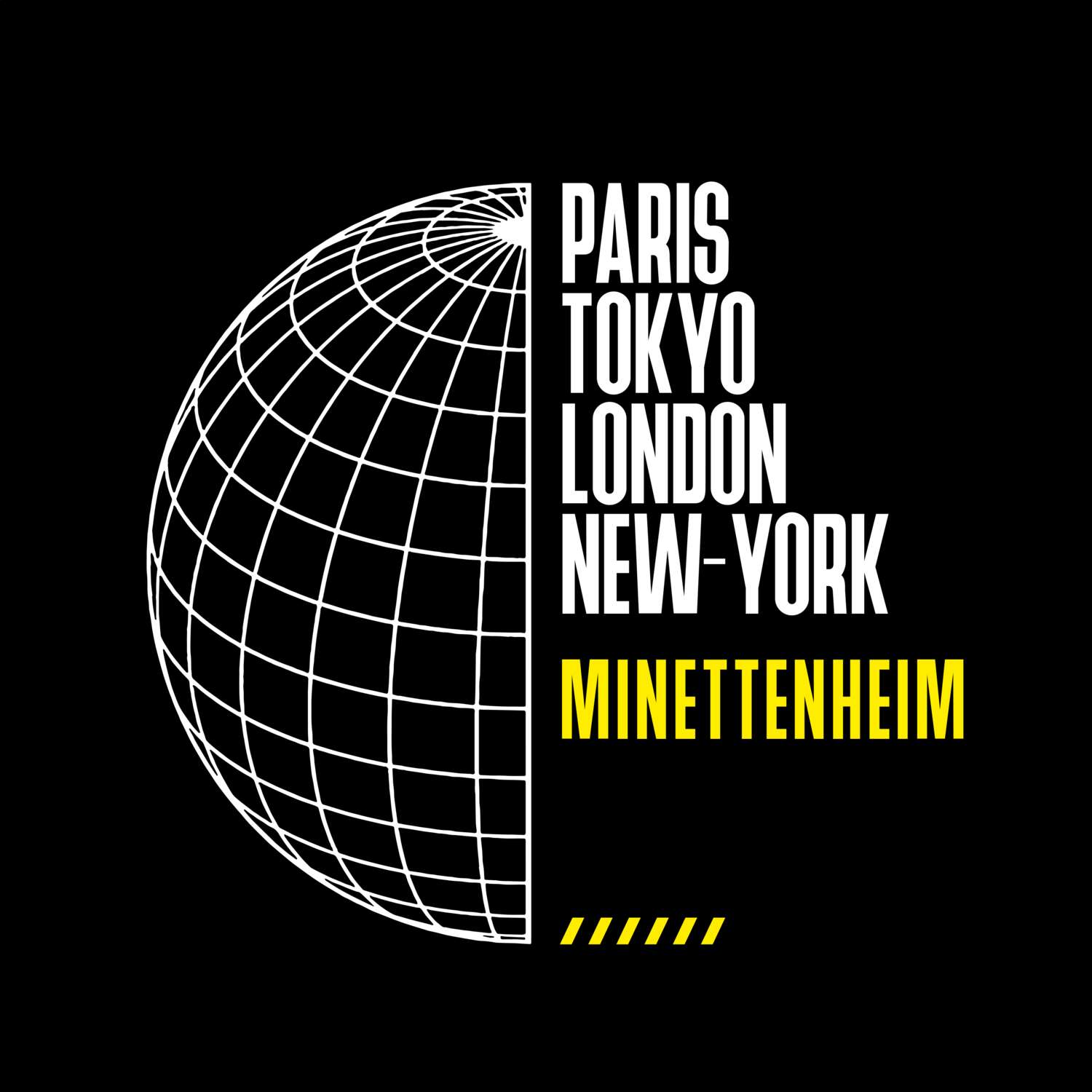 T-Shirt »Paris Tokyo London« für den Ort »Minettenheim«