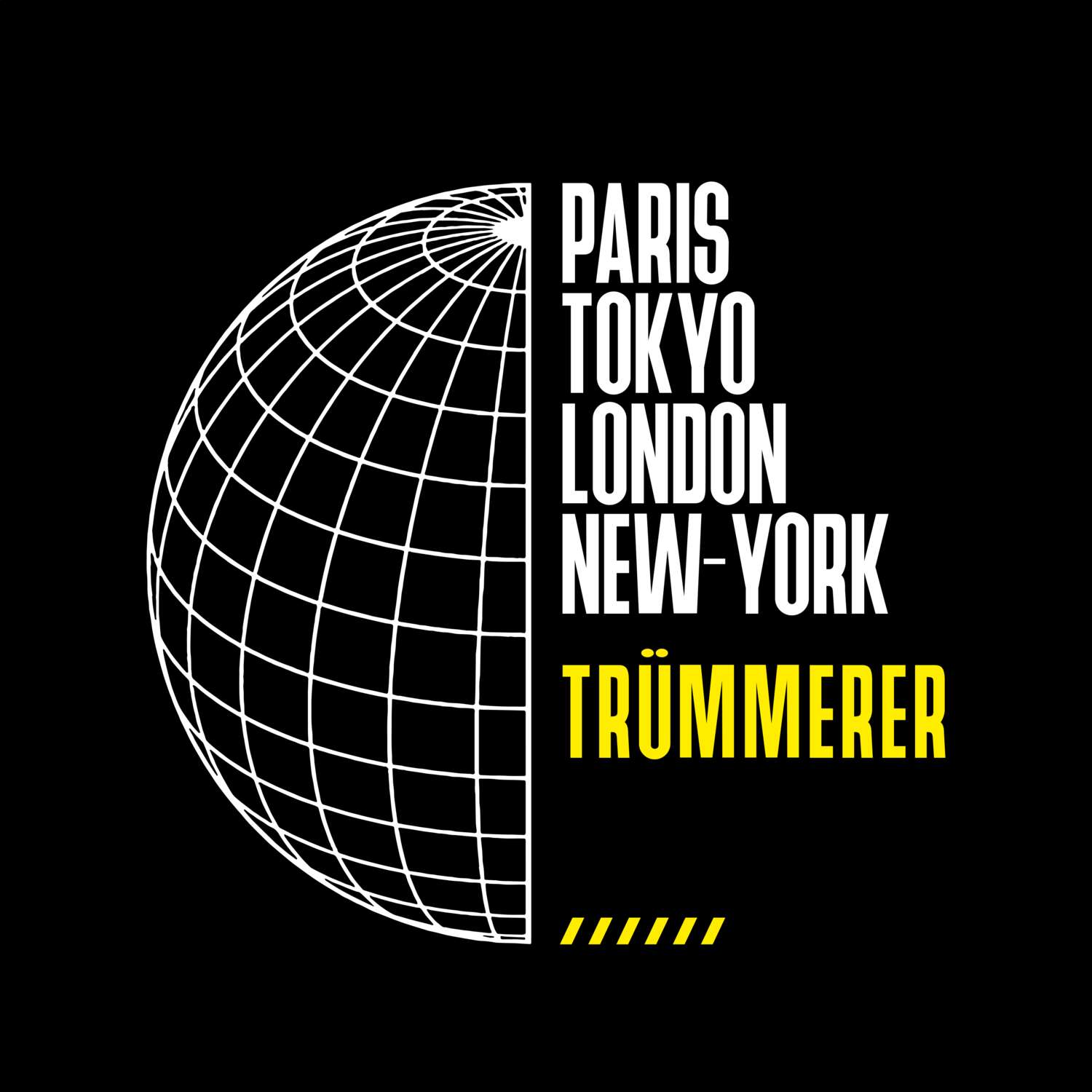 Trümmerer T-Shirt »Paris Tokyo London«