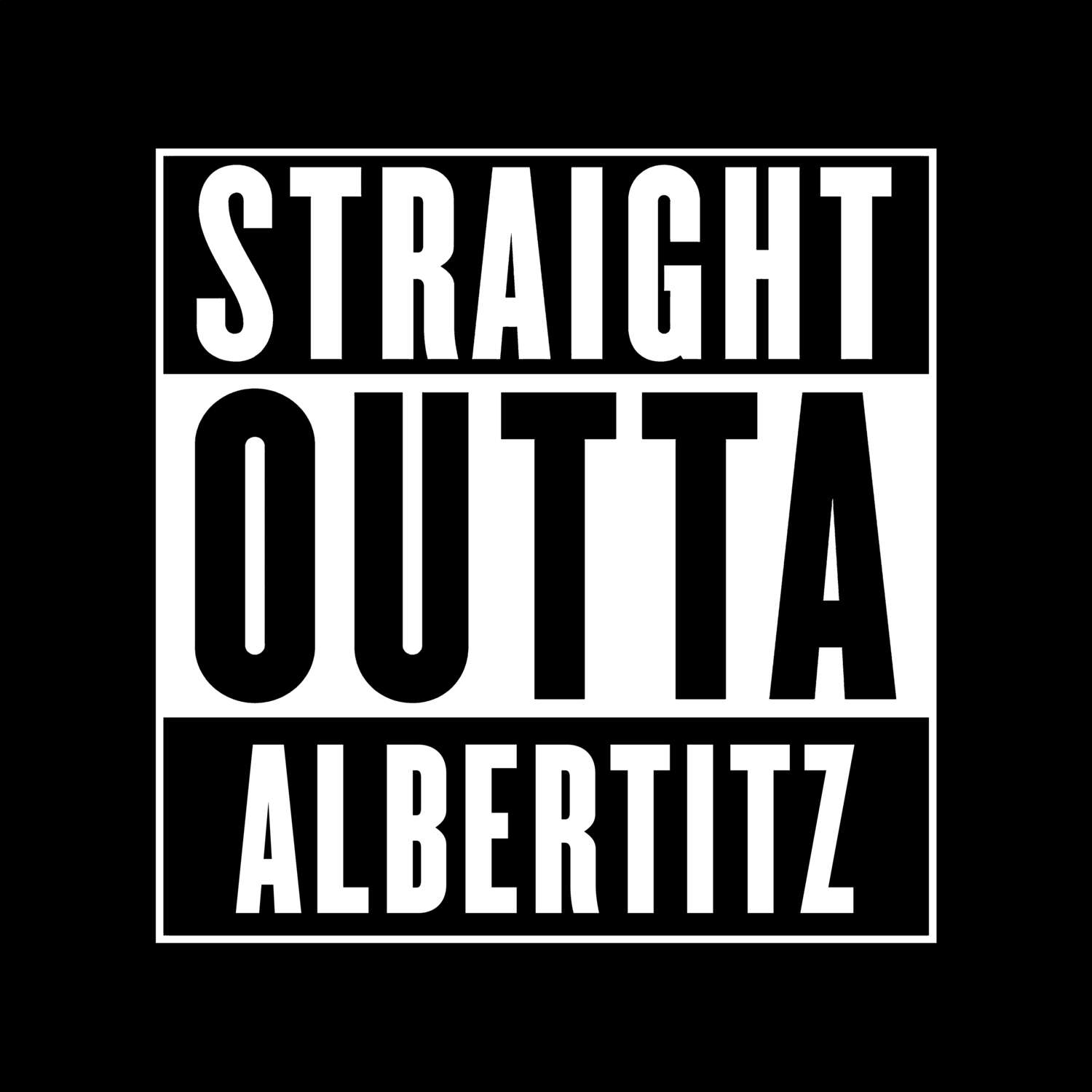 Albertitz T-Shirt »Straight Outta«