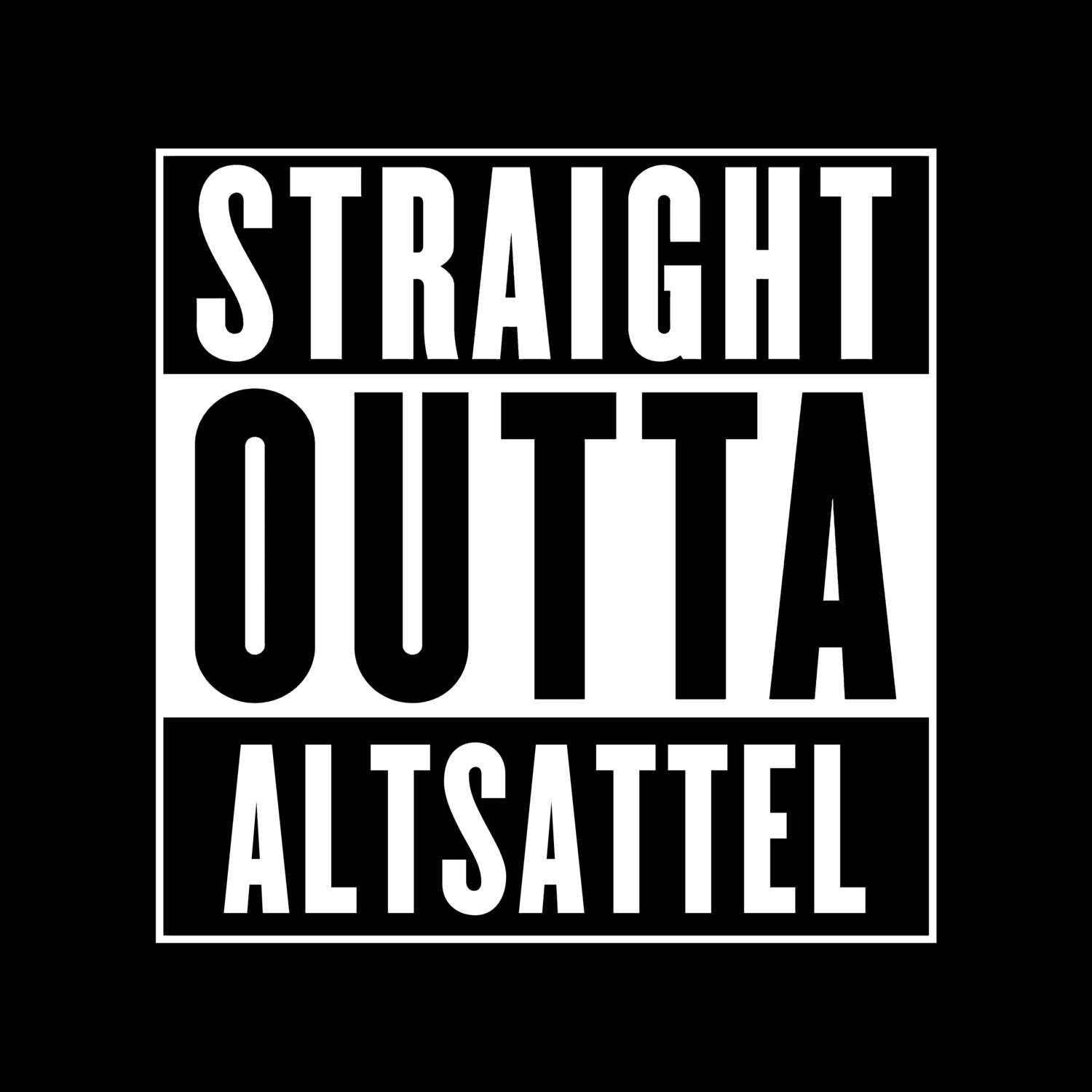 Altsattel T-Shirt »Straight Outta«