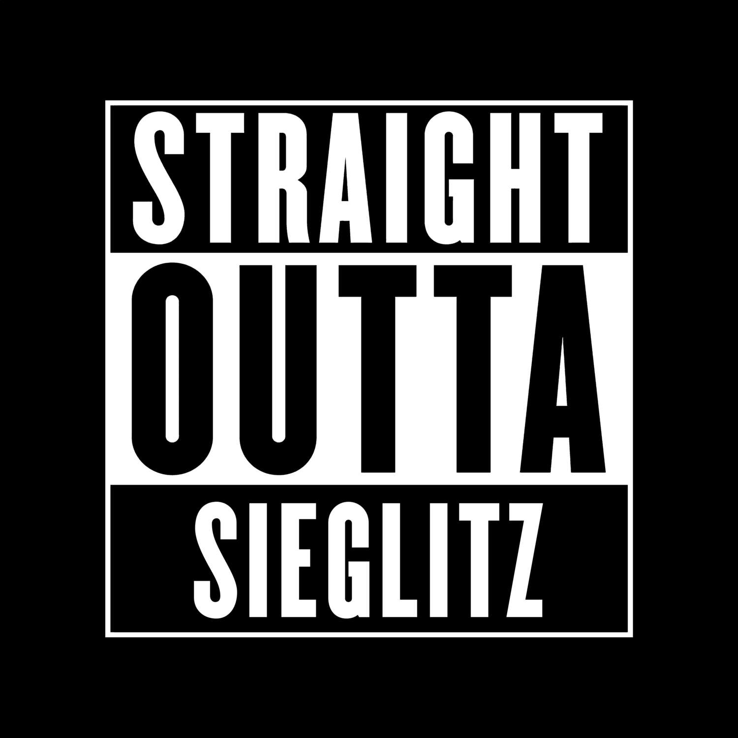 T-Shirt »Straight Outta« für den Ort »Sieglitz«