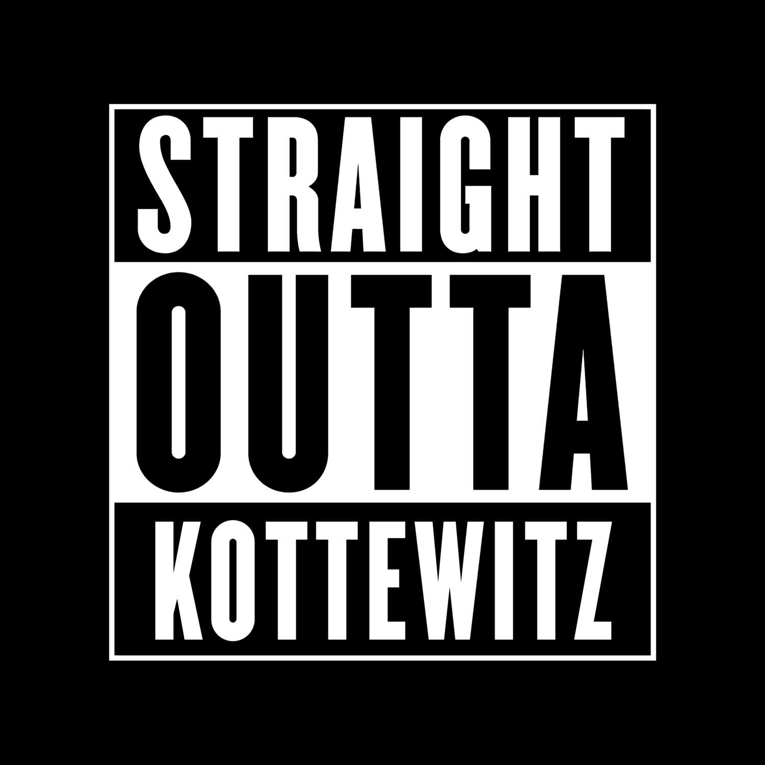Kottewitz T-Shirt »Straight Outta«