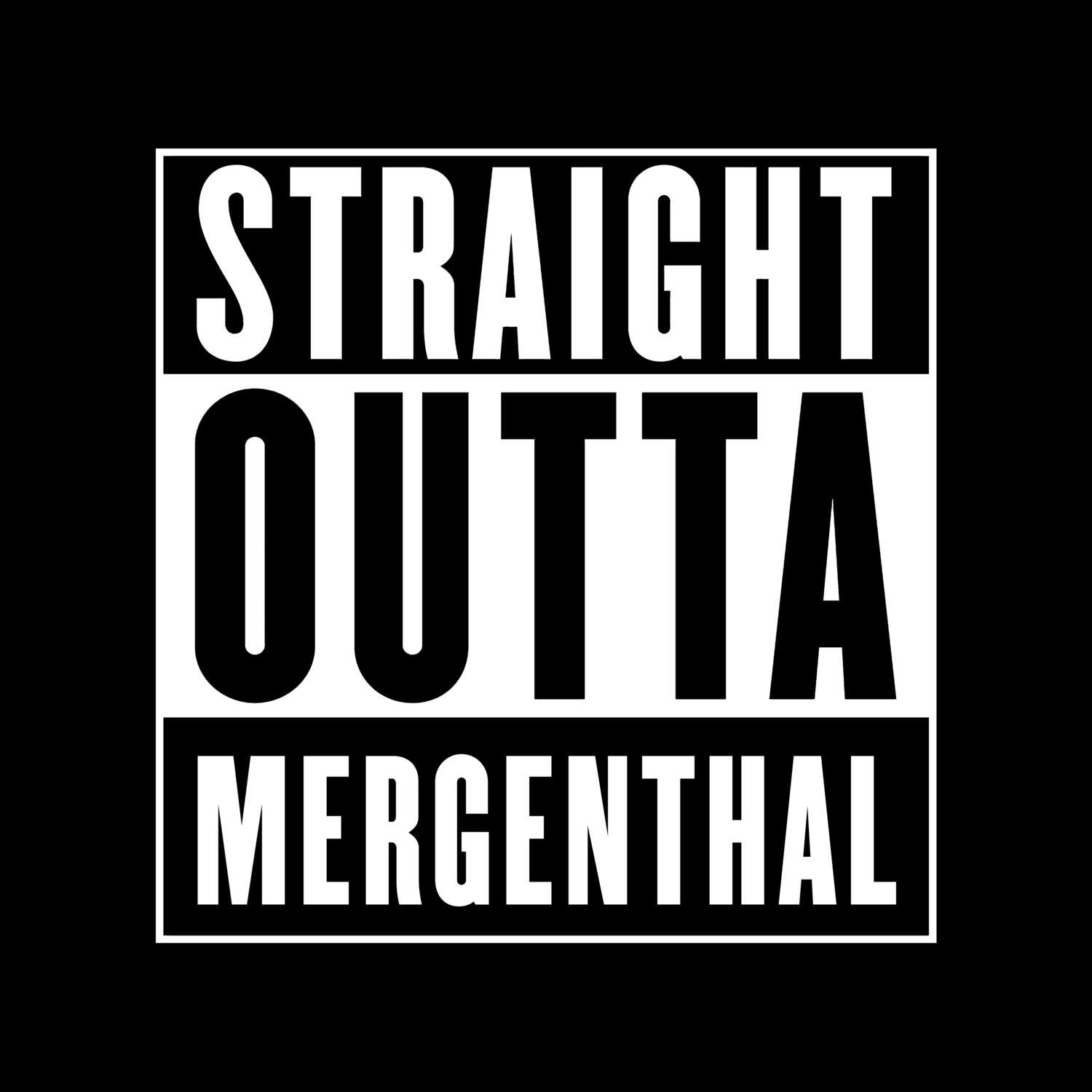 Mergenthal T-Shirt »Straight Outta«