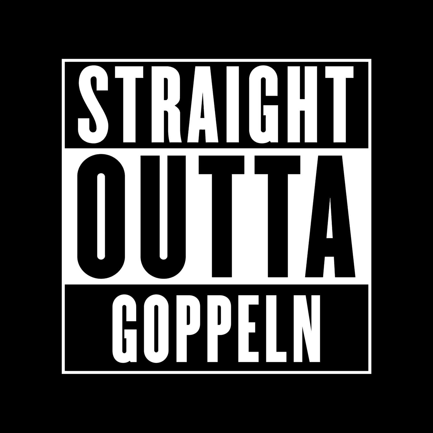 Goppeln T-Shirt »Straight Outta«