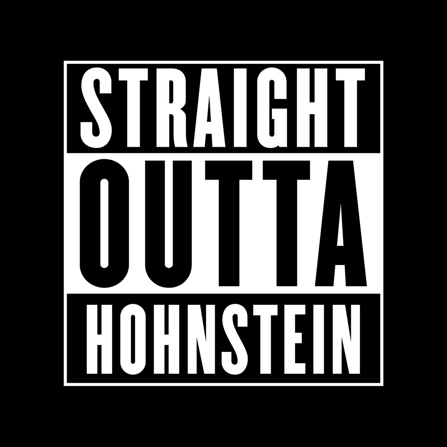 Hohnstein T-Shirt »Straight Outta«