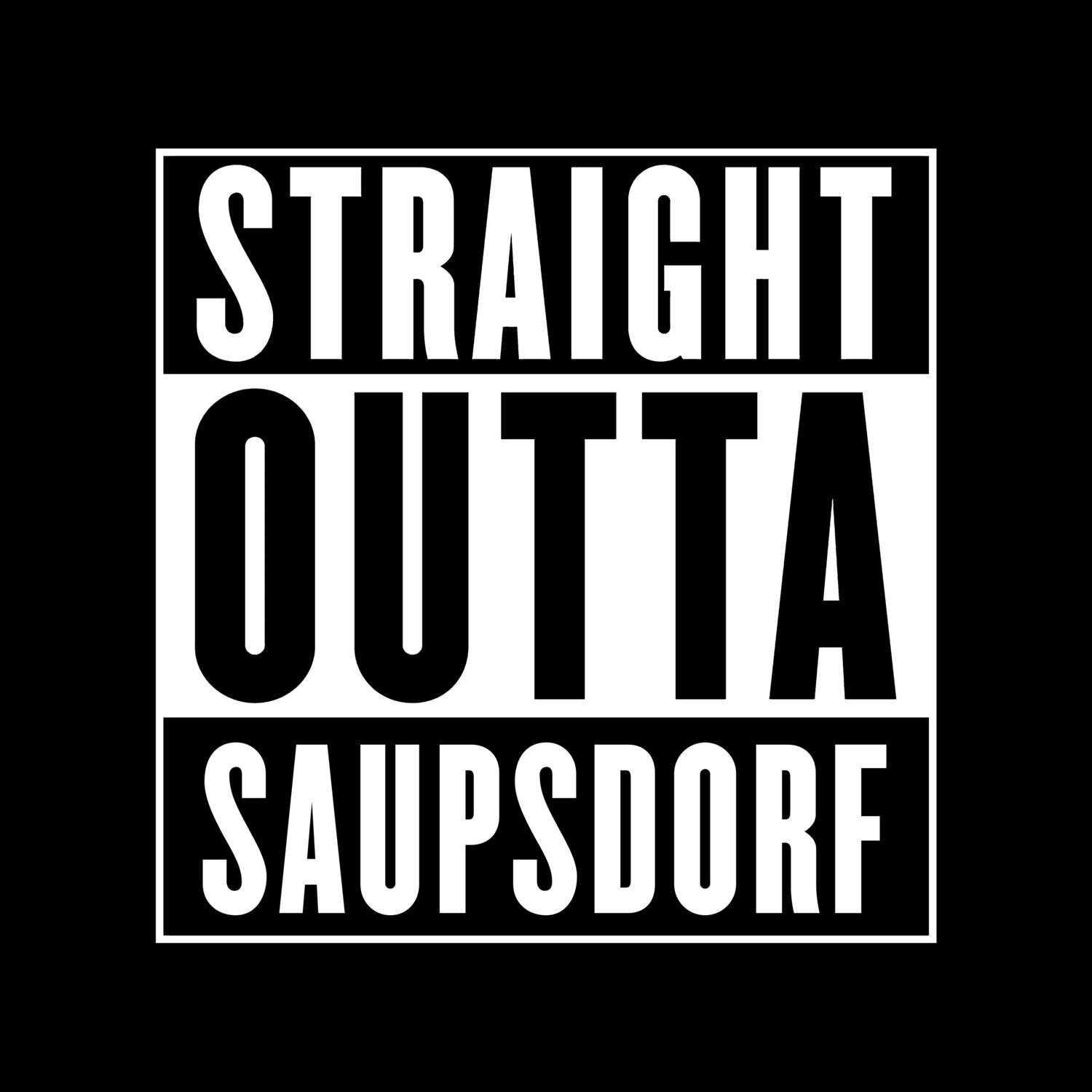 Saupsdorf T-Shirt »Straight Outta«
