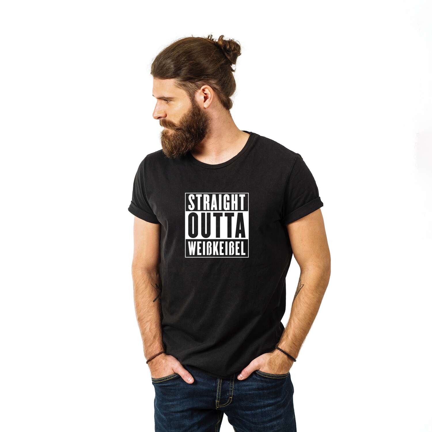 T-Shirt »Straight Outta« für den Ort »Weißkeißel«