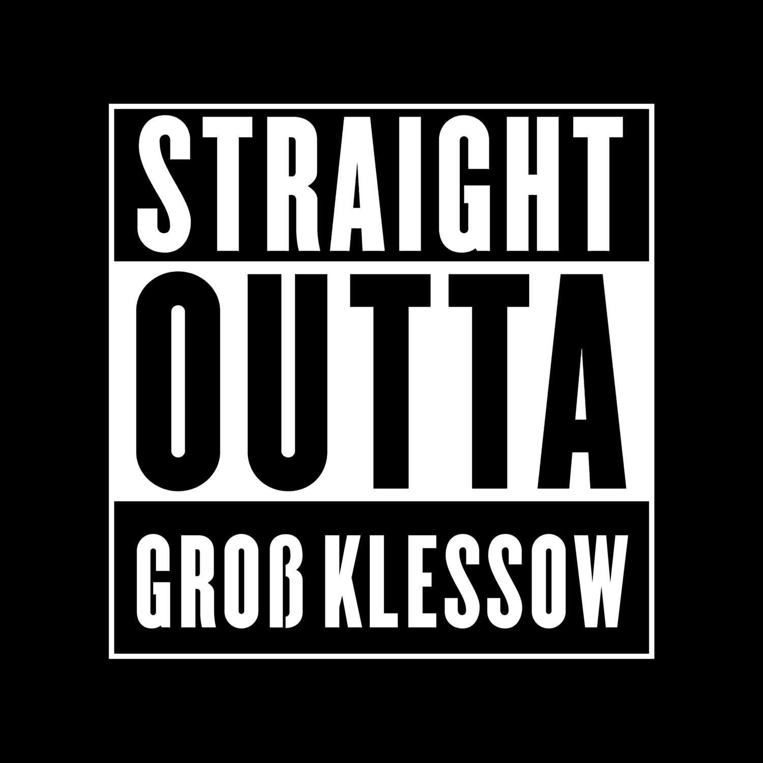 Groß Klessow T-Shirt »Straight Outta«