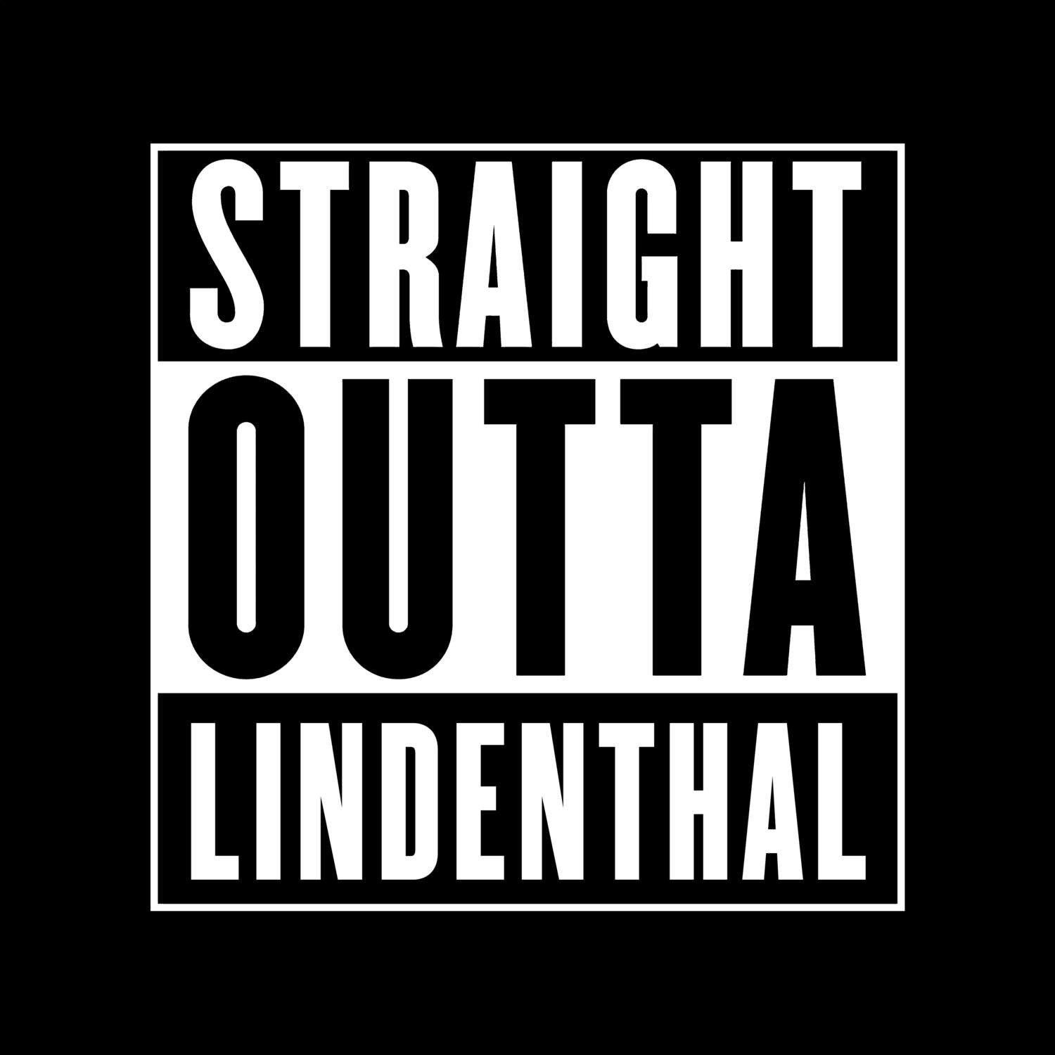 T-Shirt »Straight Outta« für den Ort »Lindenthal«