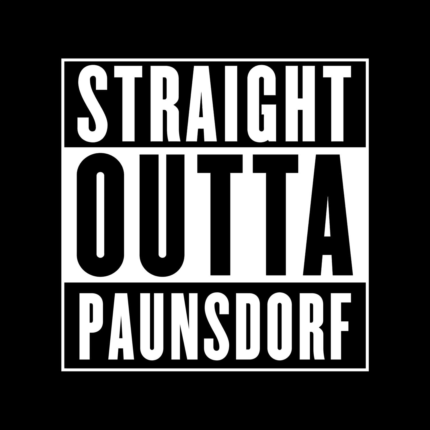 Paunsdorf T-Shirt »Straight Outta«