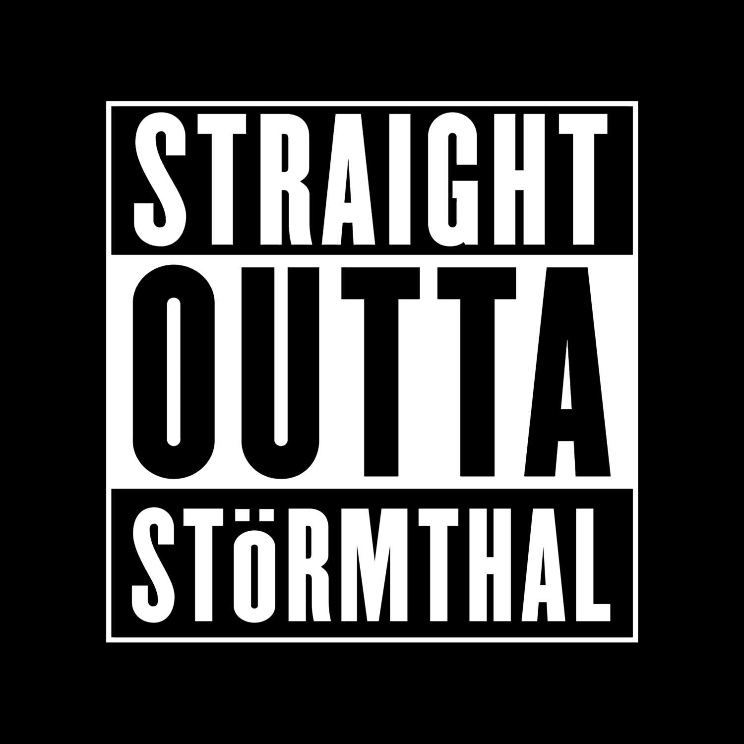 T-Shirt »Straight Outta« für den Ort »Störmthal«