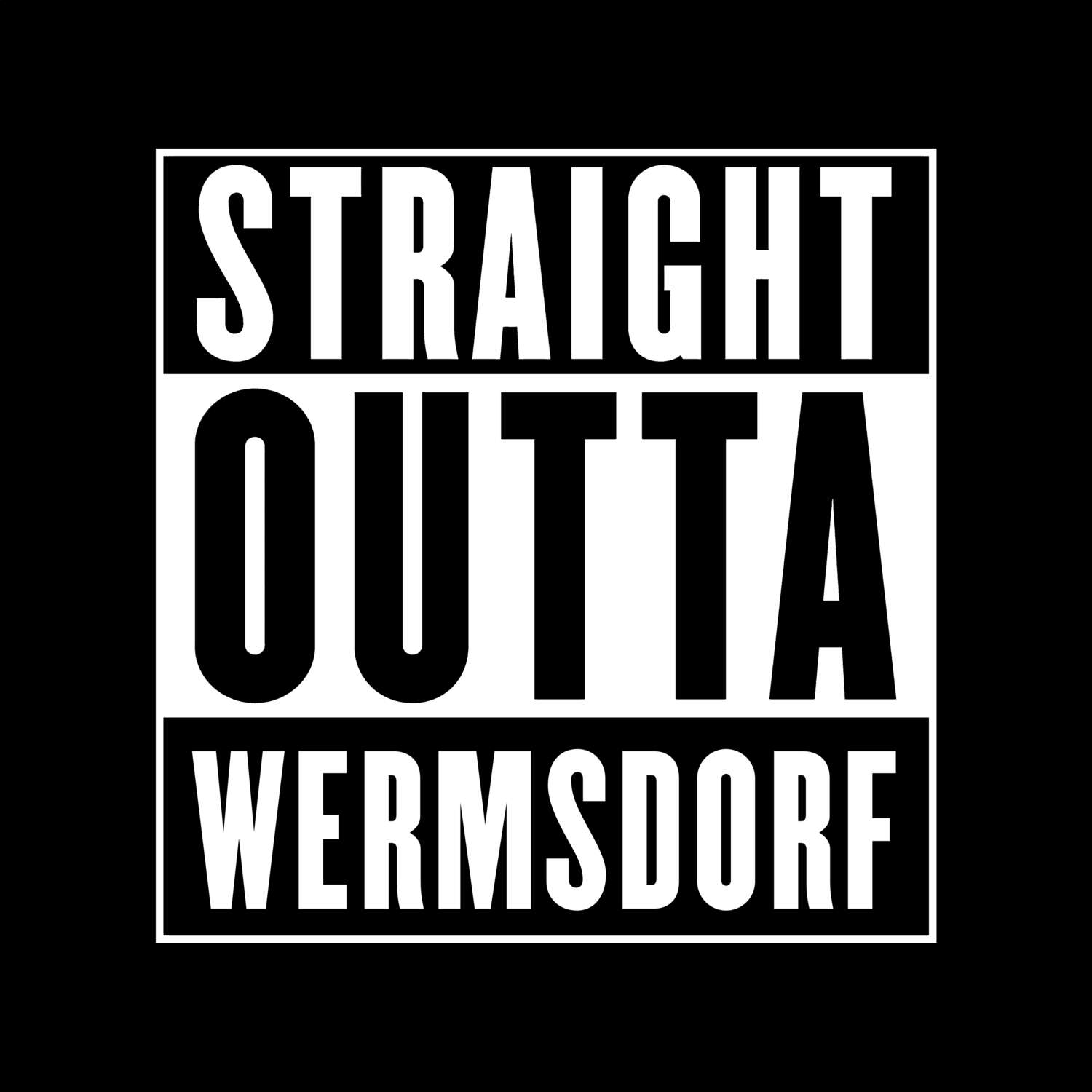 Wermsdorf T-Shirt »Straight Outta«