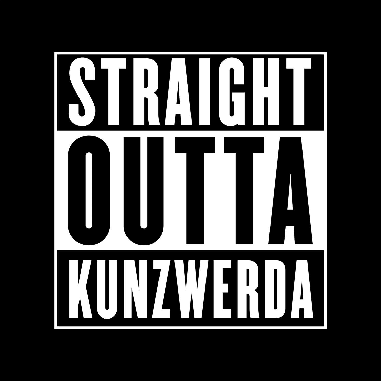 Kunzwerda T-Shirt »Straight Outta«