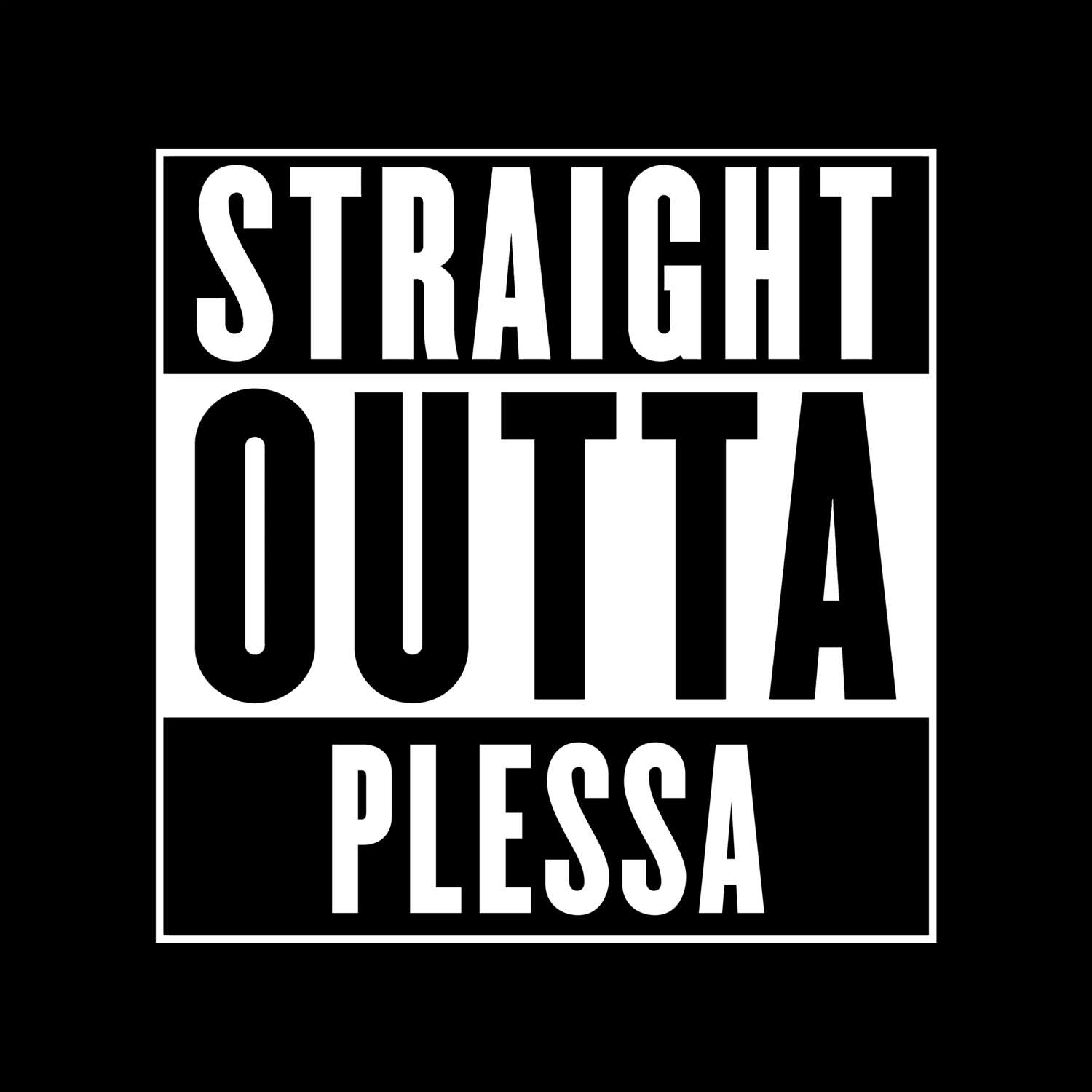 Plessa T-Shirt »Straight Outta«