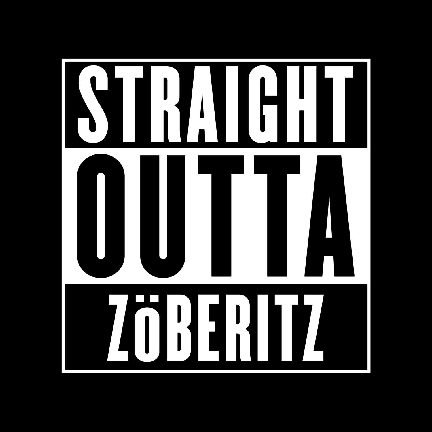 Zöberitz T-Shirt »Straight Outta«