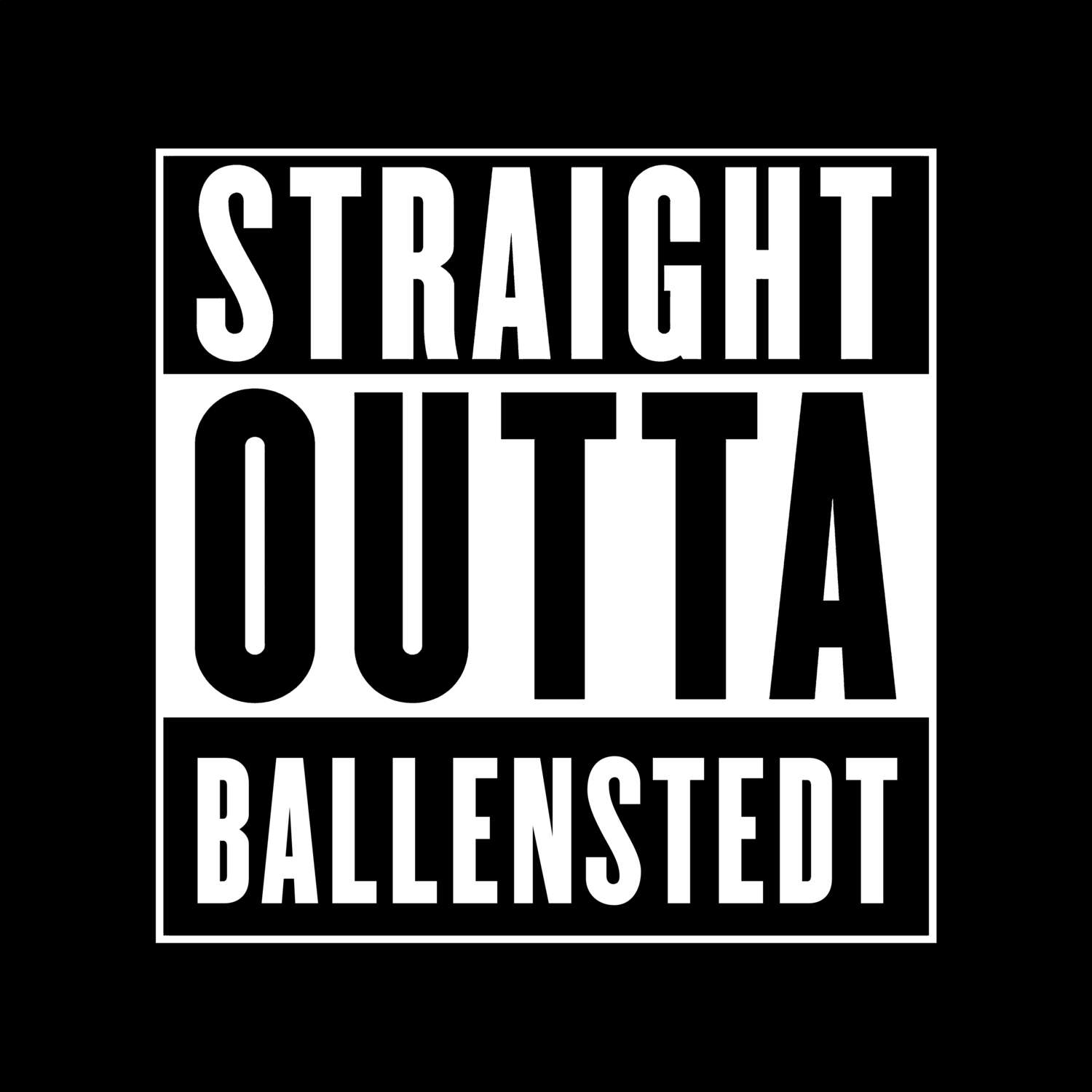 Ballenstedt T-Shirt »Straight Outta«