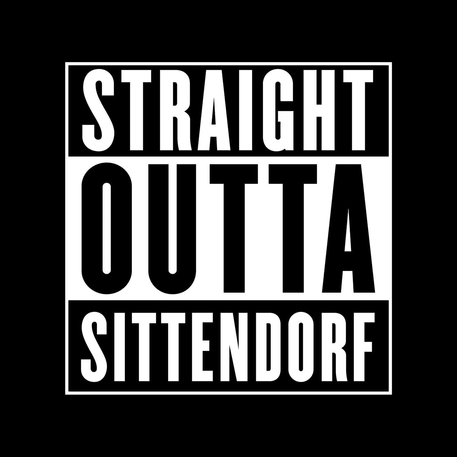 Sittendorf T-Shirt »Straight Outta«