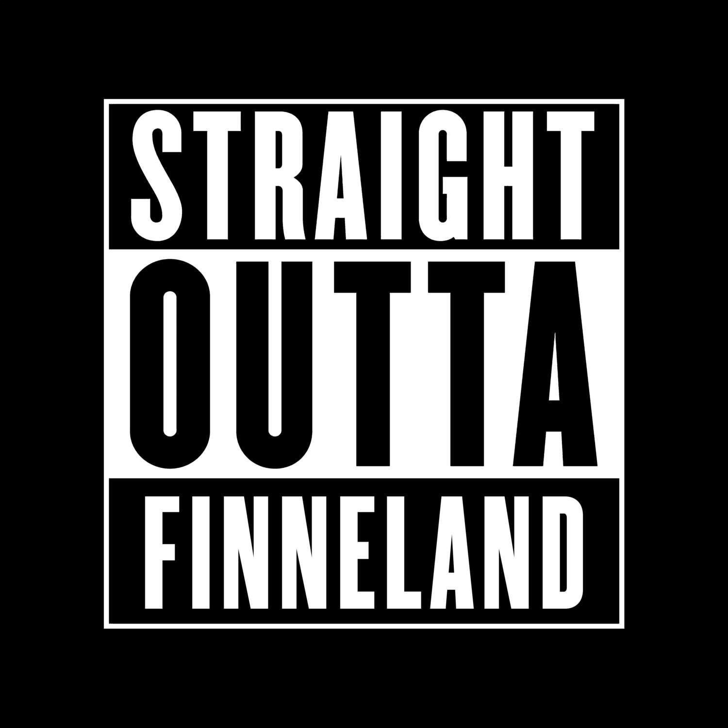 Finneland T-Shirt »Straight Outta«