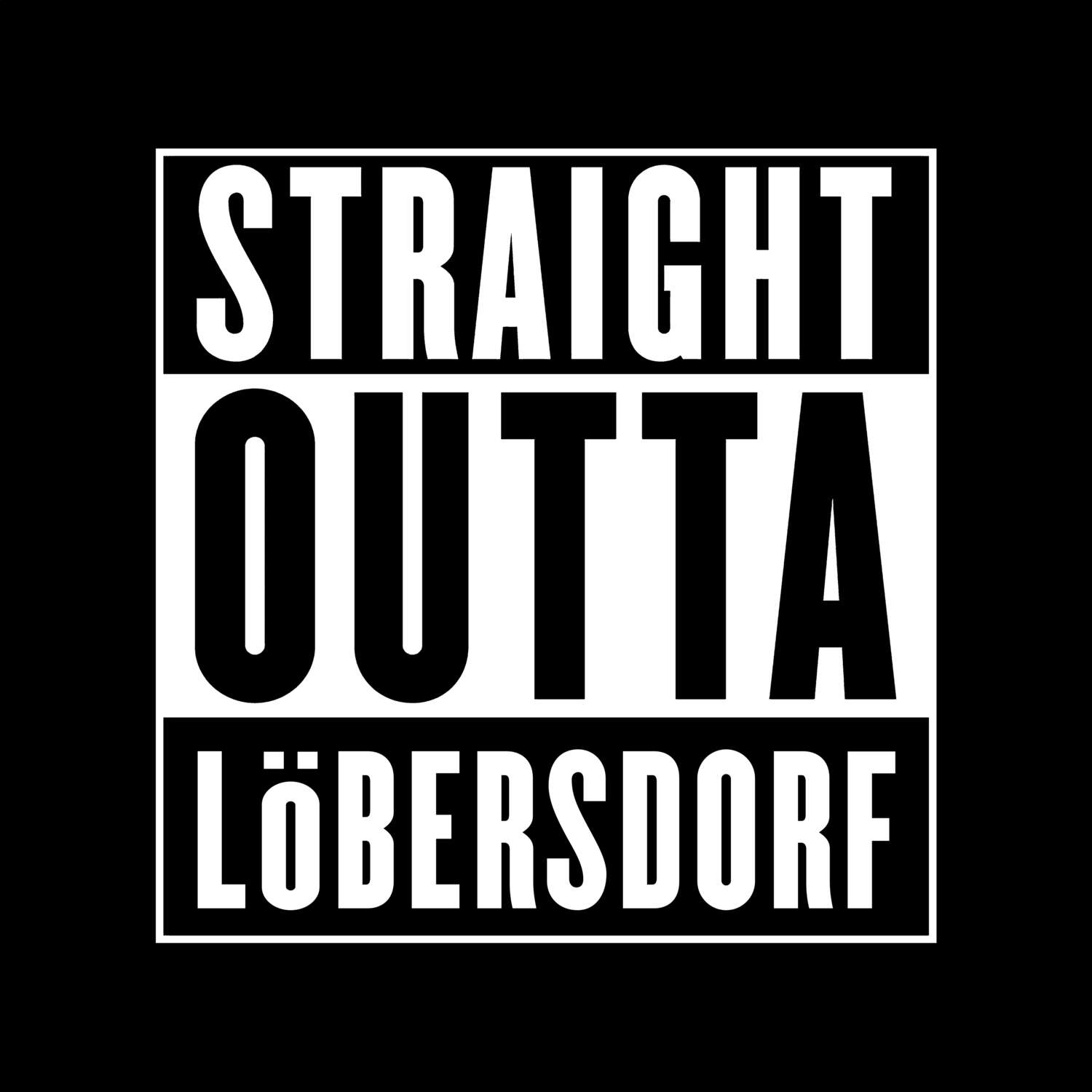 Löbersdorf T-Shirt »Straight Outta«