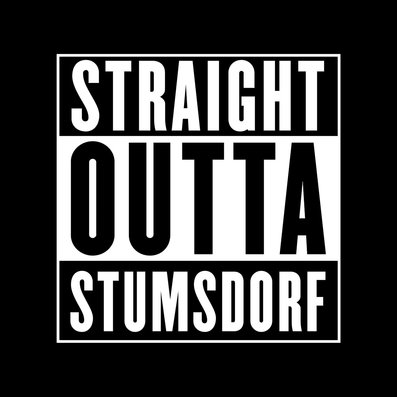 Stumsdorf T-Shirt »Straight Outta«