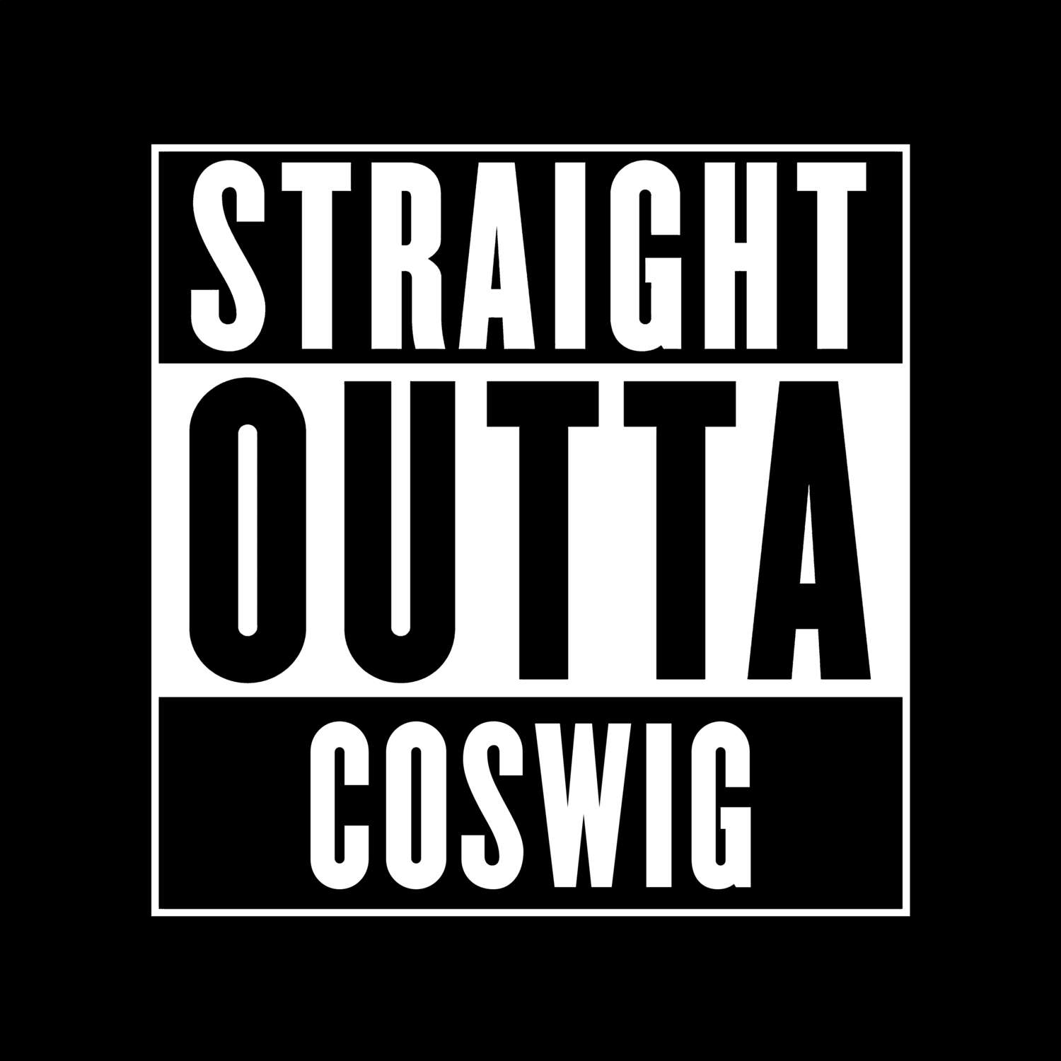 Coswig T-Shirt »Straight Outta«