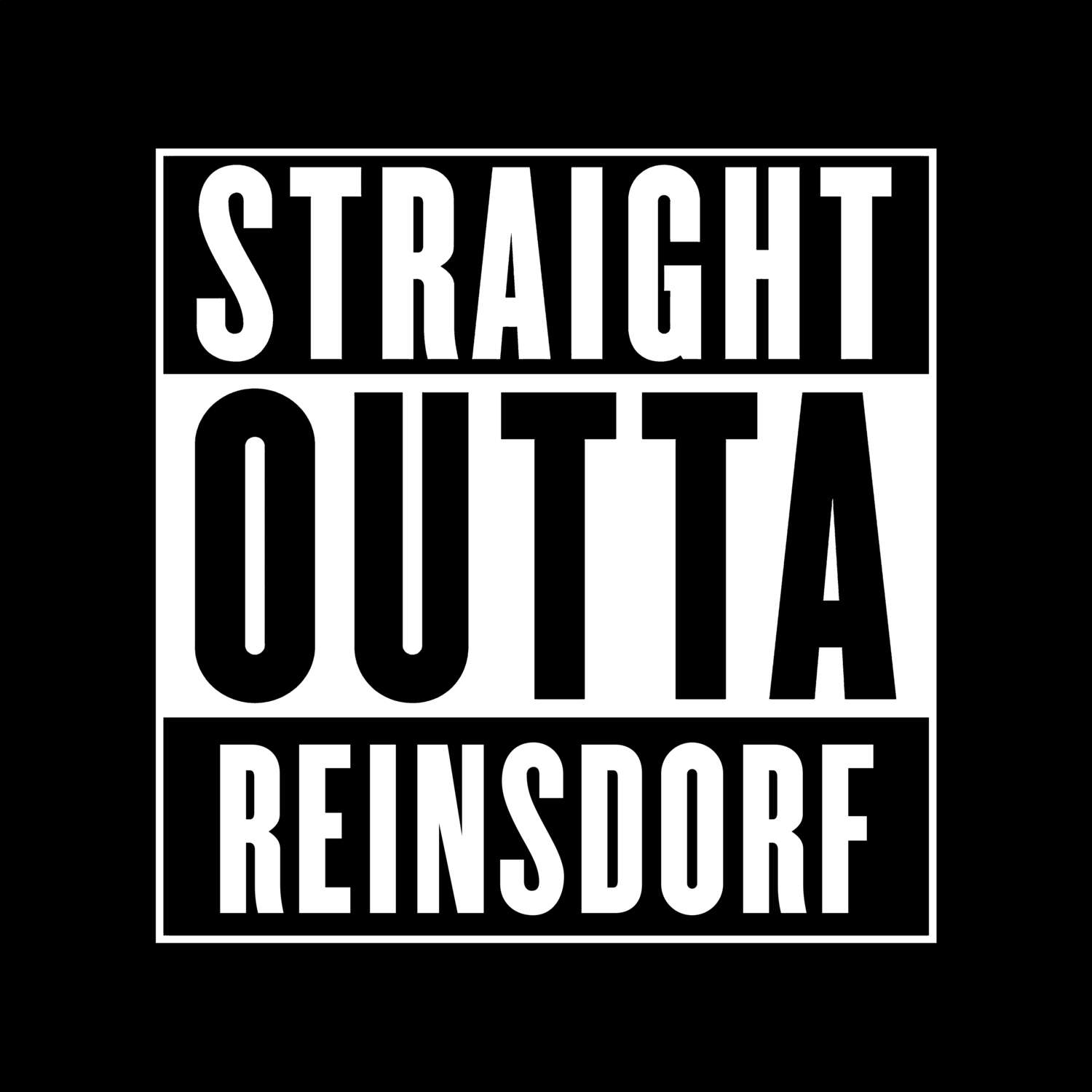 T-Shirt »Straight Outta« für den Ort »Reinsdorf«