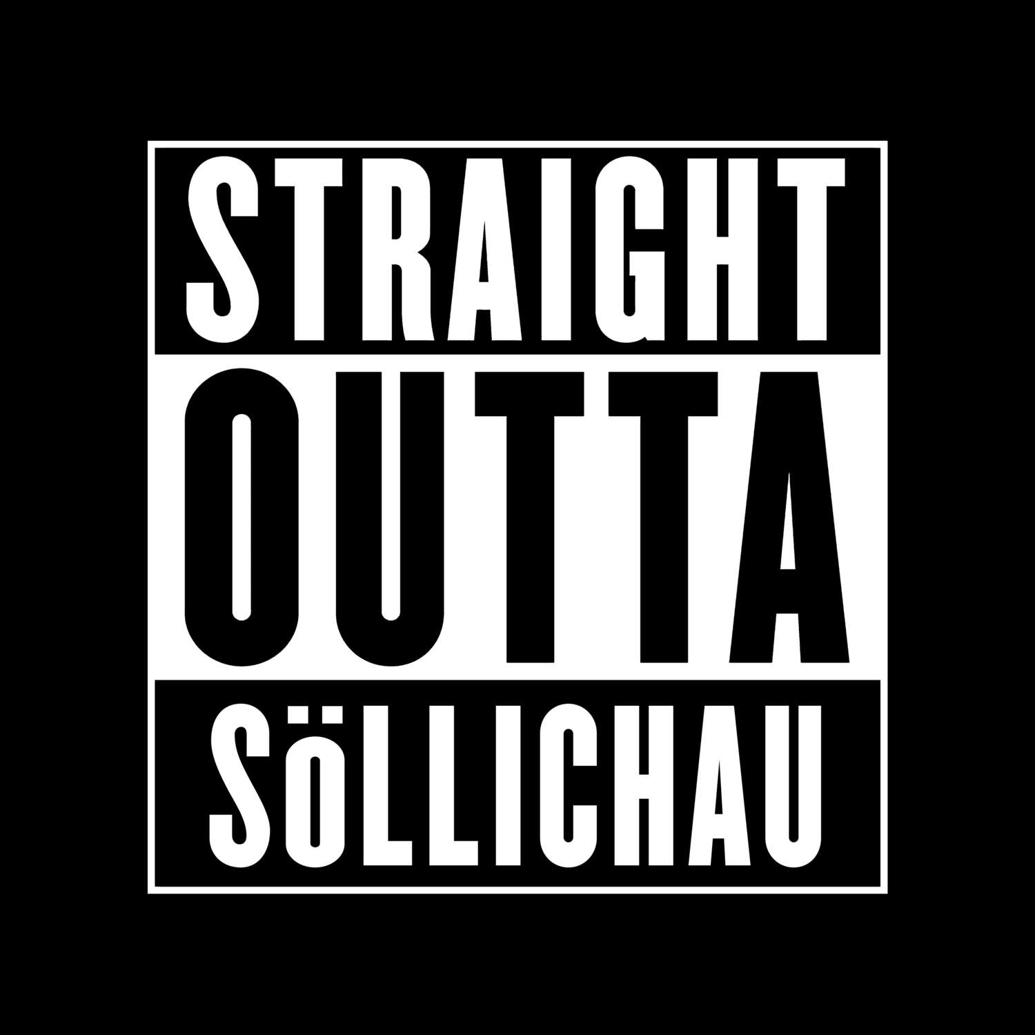 T-Shirt »Straight Outta« für den Ort »Söllichau«