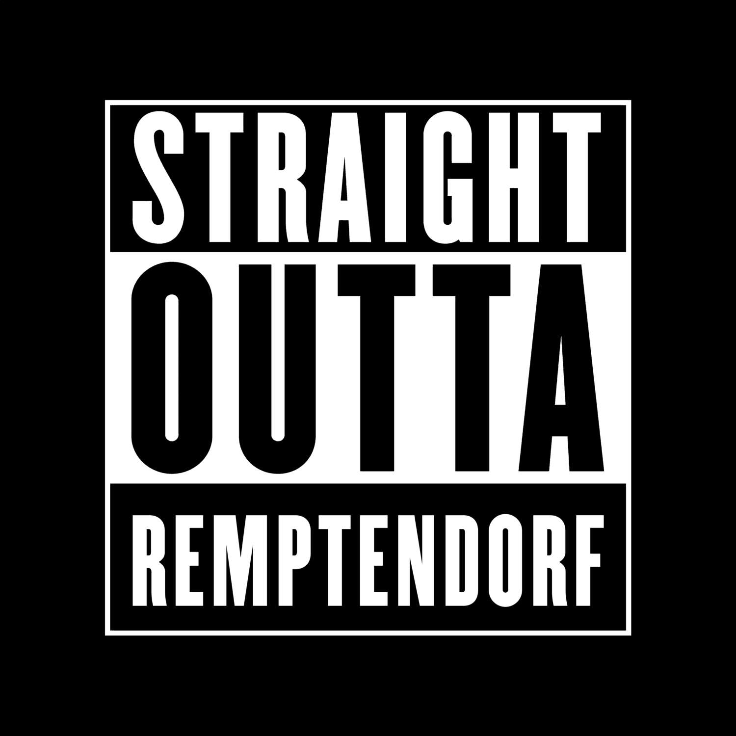 T-Shirt »Straight Outta« für den Ort »Remptendorf«