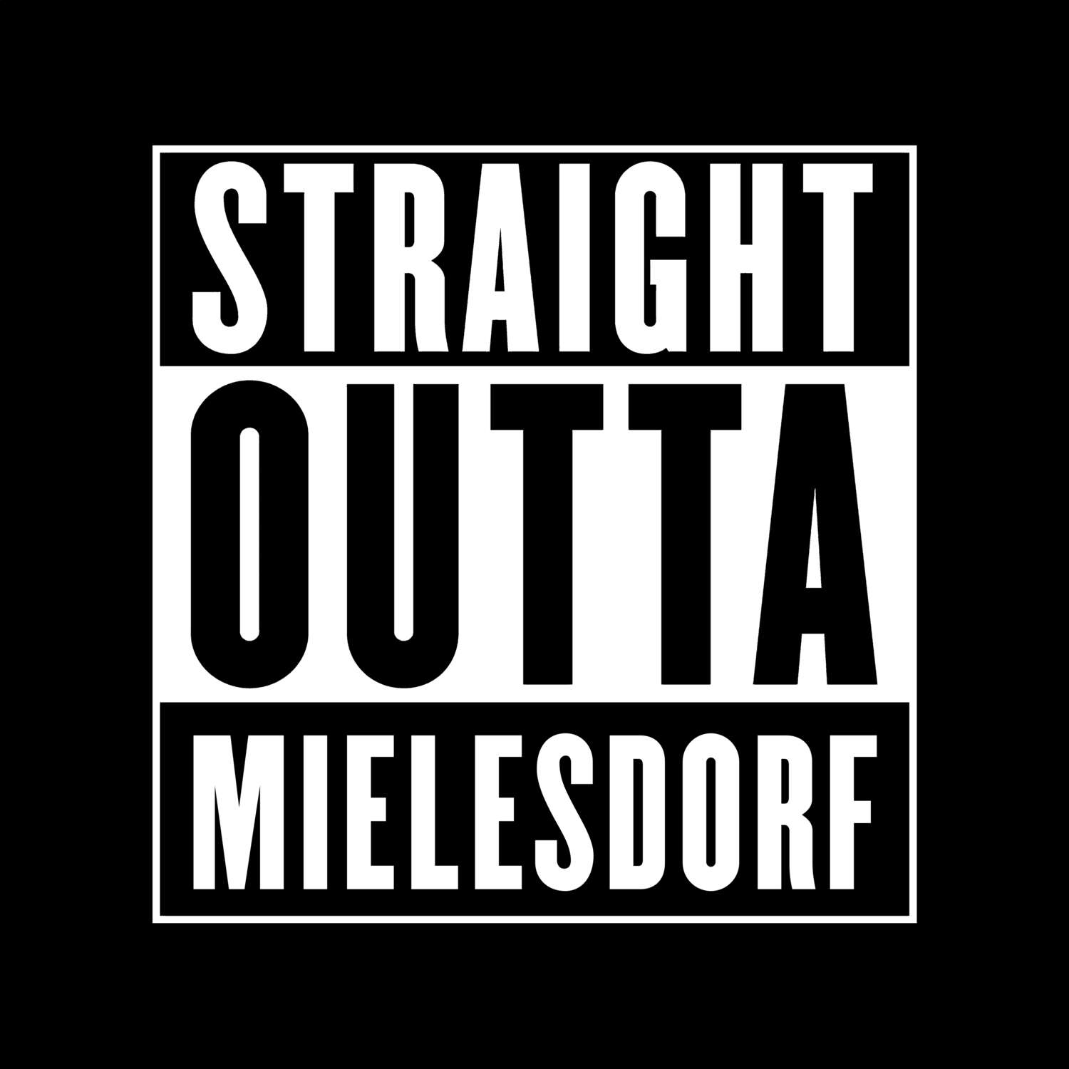 Mielesdorf T-Shirt »Straight Outta«